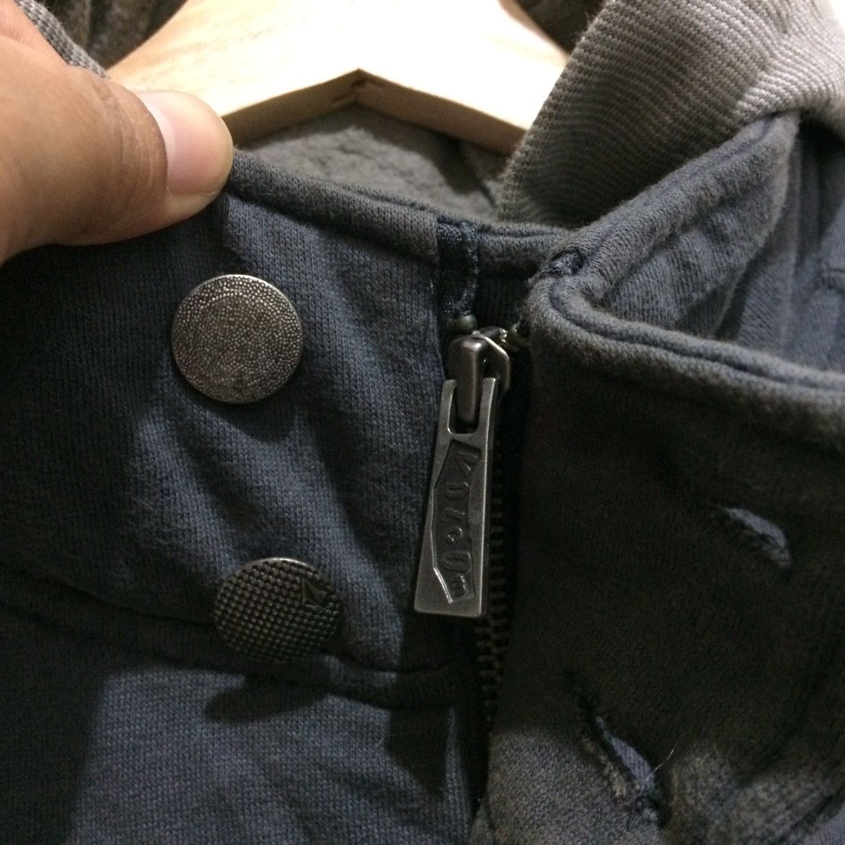 Volcom Volcom Hoodie Wool Fleece Jacket Zipper Button Size US L / EU 52-54 / 3 - 5 Thumbnail