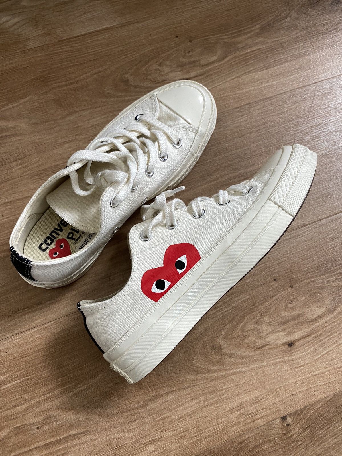 Converse Comme Des Garcon Convers Chuck 70 low white | Grailed