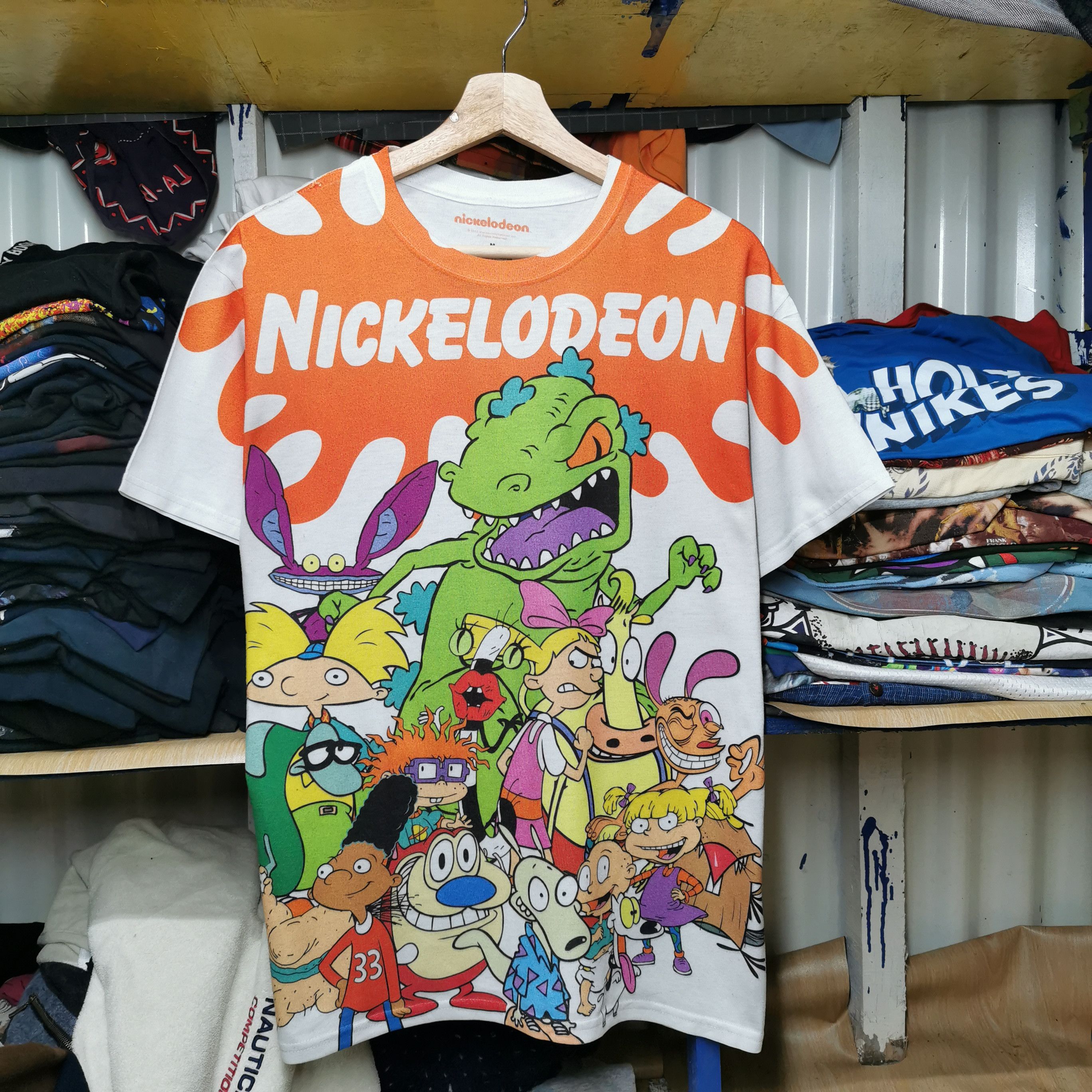 Nickelodeon × Vintage Vintage cartoon nickelodeon over print tee Size US M / EU 48-50 / 2 - 1 Thumbnail
