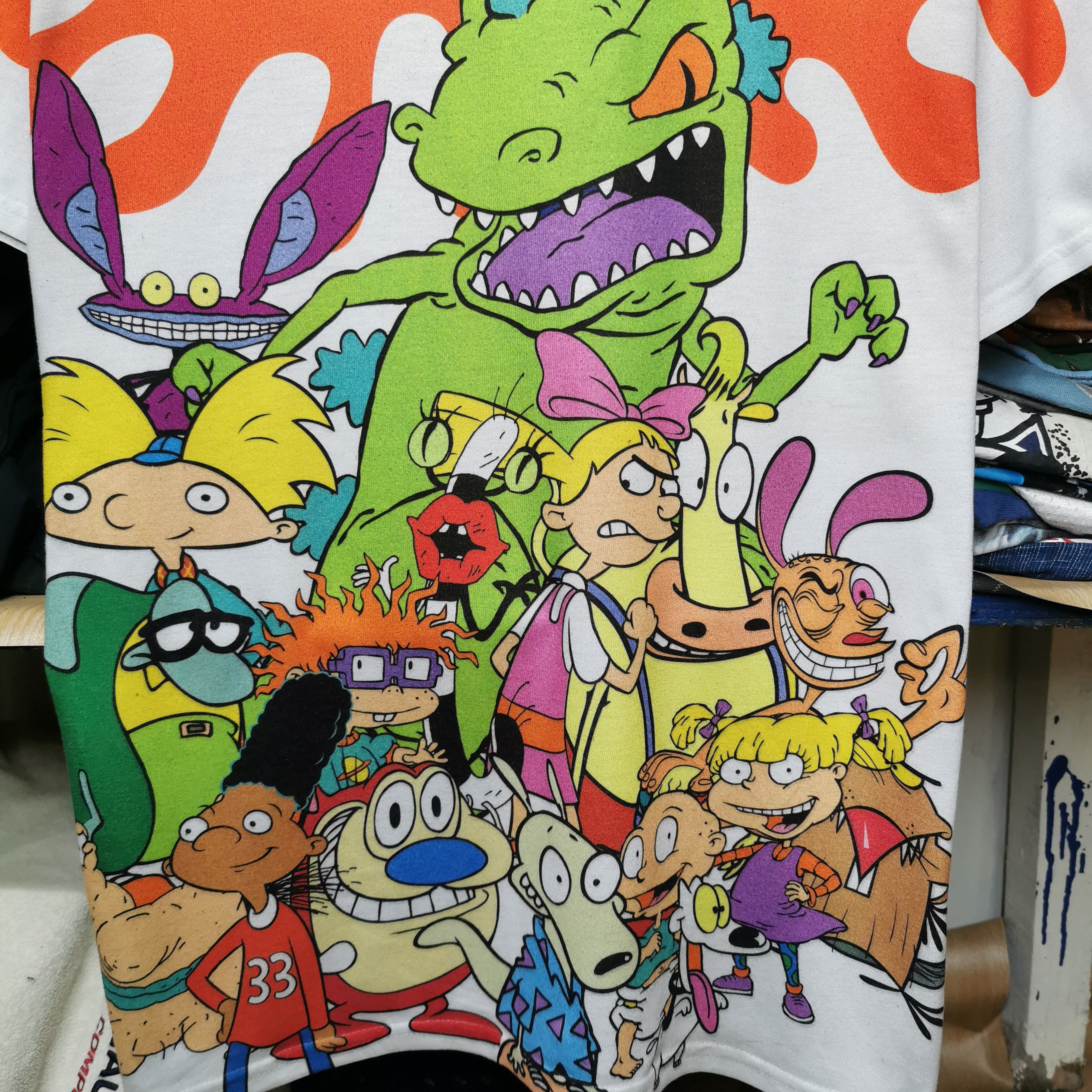 Nickelodeon × Vintage Vintage cartoon nickelodeon over print tee Size US M / EU 48-50 / 2 - 2 Thumbnail