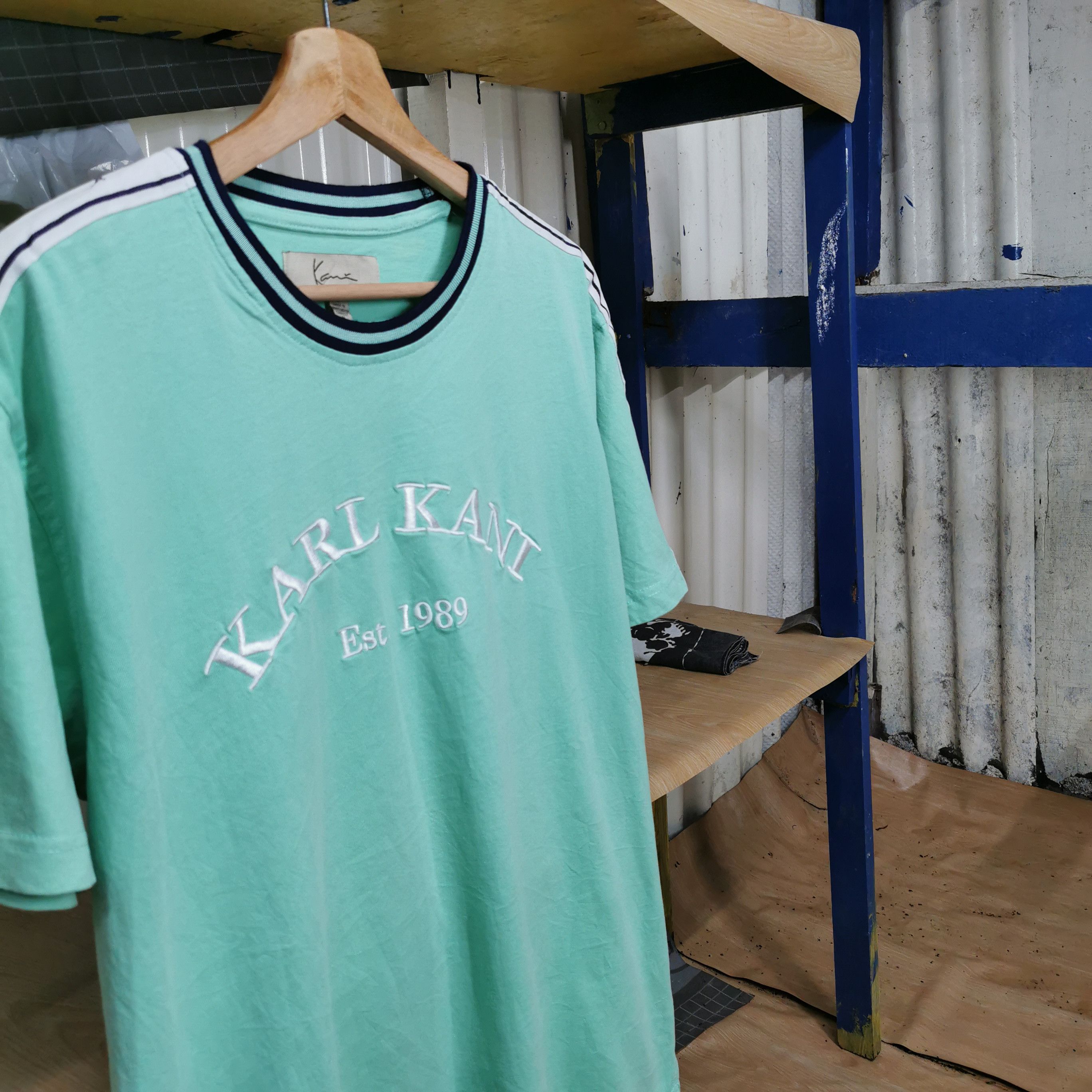 Karl Kani × Vintage Karl kani stripe tee Size US L / EU 52-54 / 3 - 2 Thumbnail