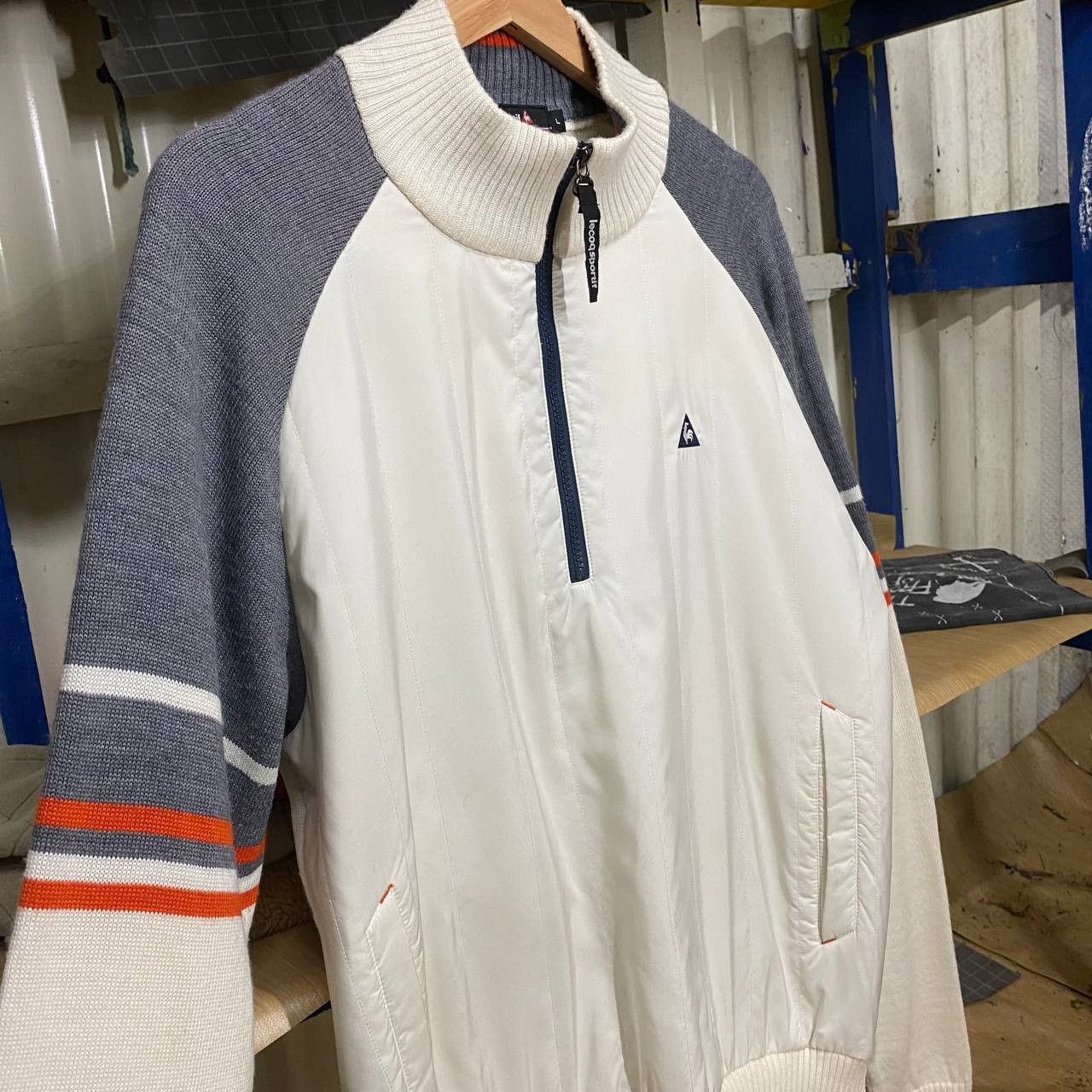 Le Coq Sportif × Vintage Vintage Le Coq Sportif Knit Sweatshirts Size US M / EU 48-50 / 2 - 2 Thumbnail