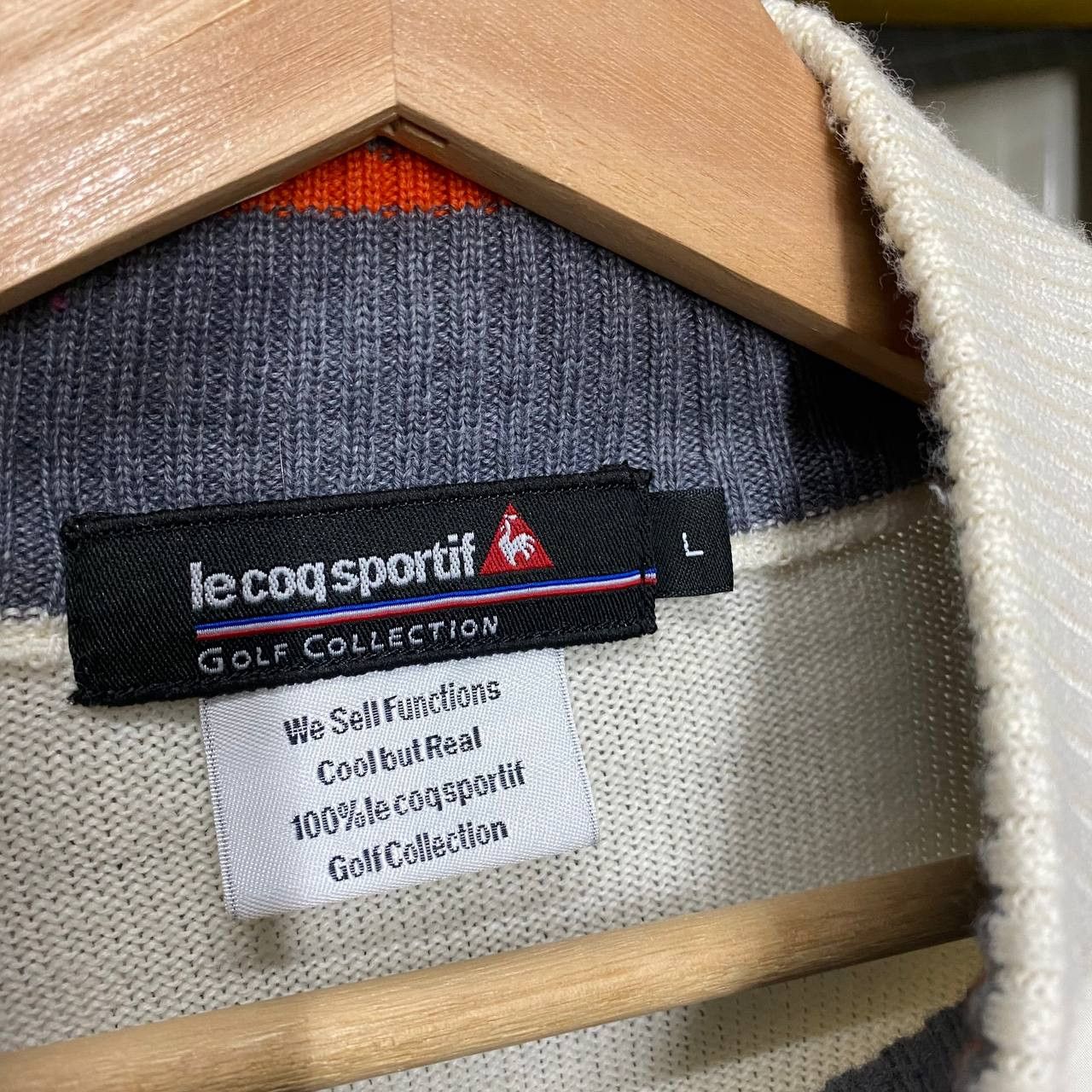 Le Coq Sportif × Vintage Vintage Le Coq Sportif Knit Sweatshirts Size US M / EU 48-50 / 2 - 5 Thumbnail