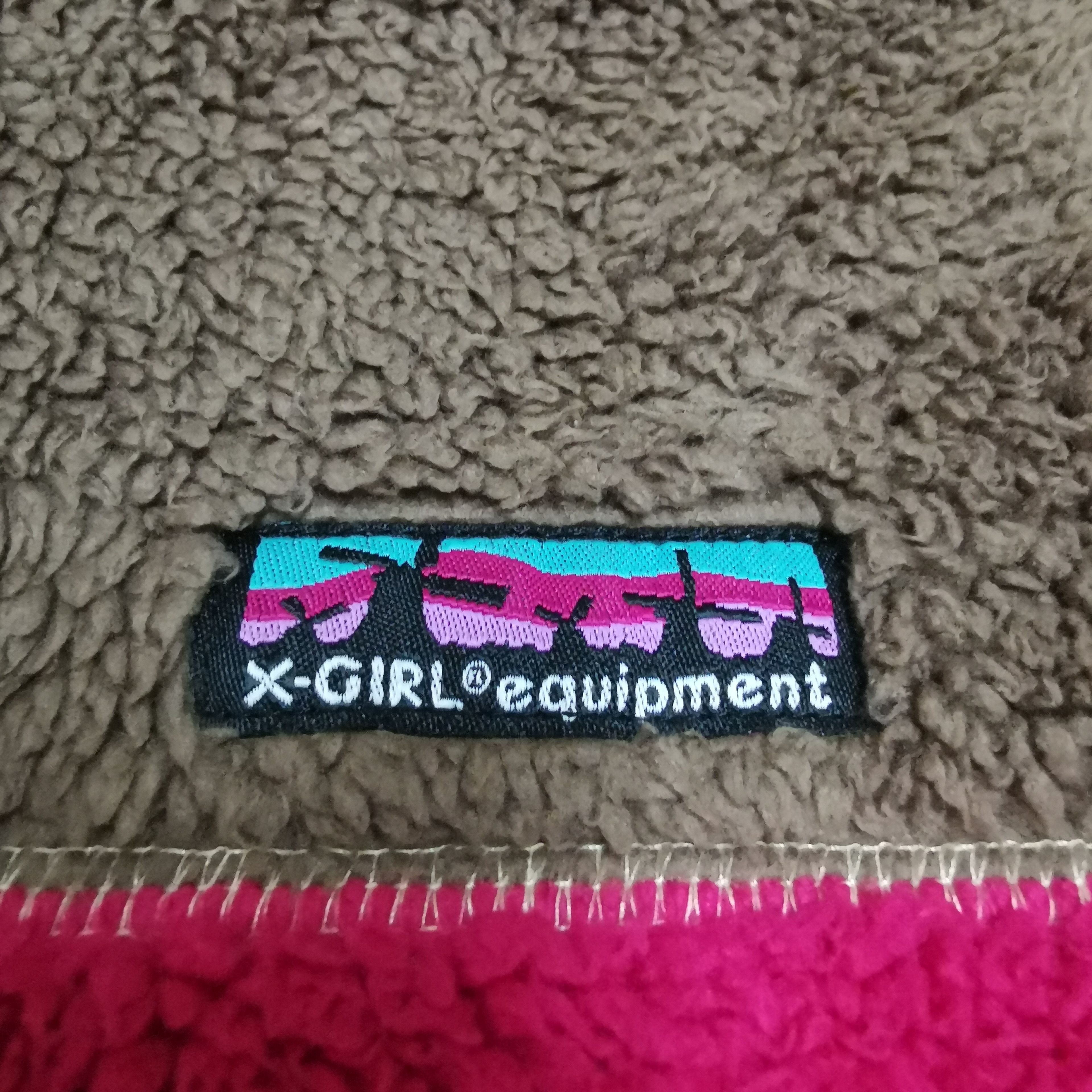 Japanese Brand X-Girl fleece multicolor zipper hoodies Size US S / EU 44-46 / 1 - 3 Thumbnail