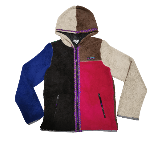Japanese Brand X-Girl fleece multicolor zipper hoodies Size US S / EU 44-46 / 1 - 2 Thumbnail