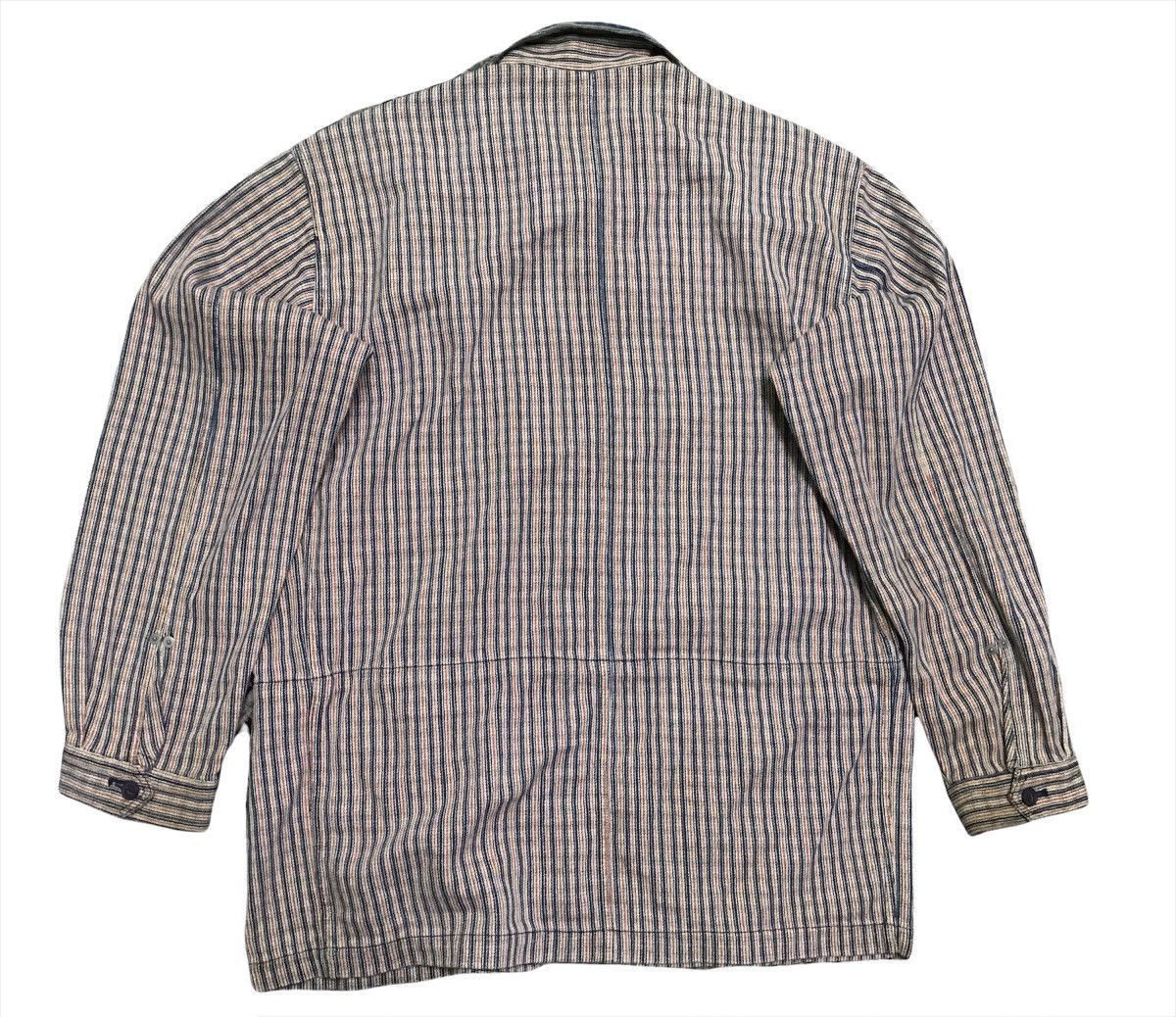 Vintage vintage stripe chore jacket Size US L / EU 52-54 / 3 - 4 Thumbnail