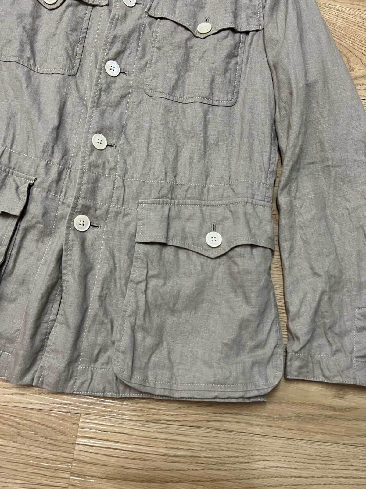 Paul Smith × Vintage Paul Smith Linen Utility Jacket Size US XL / EU 56 / 4 - 5 Thumbnail