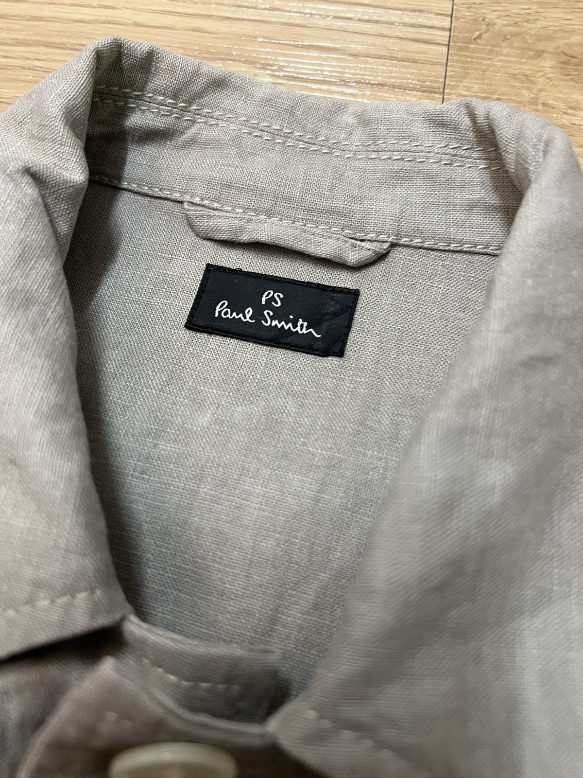 Paul Smith × Vintage Paul Smith Linen Utility Jacket Size US XL / EU 56 / 4 - 7 Thumbnail