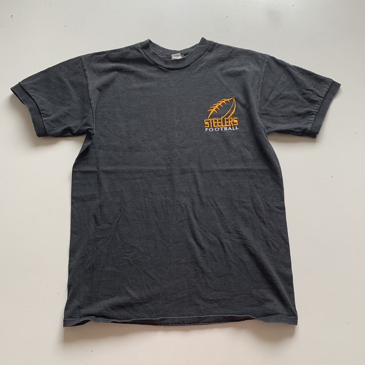 NFL × Vintage Vintage 1990s Pittsburgh Steelers NFL Embroidered T Shirt Size US M / EU 48-50 / 2 - 1 Thumbnail