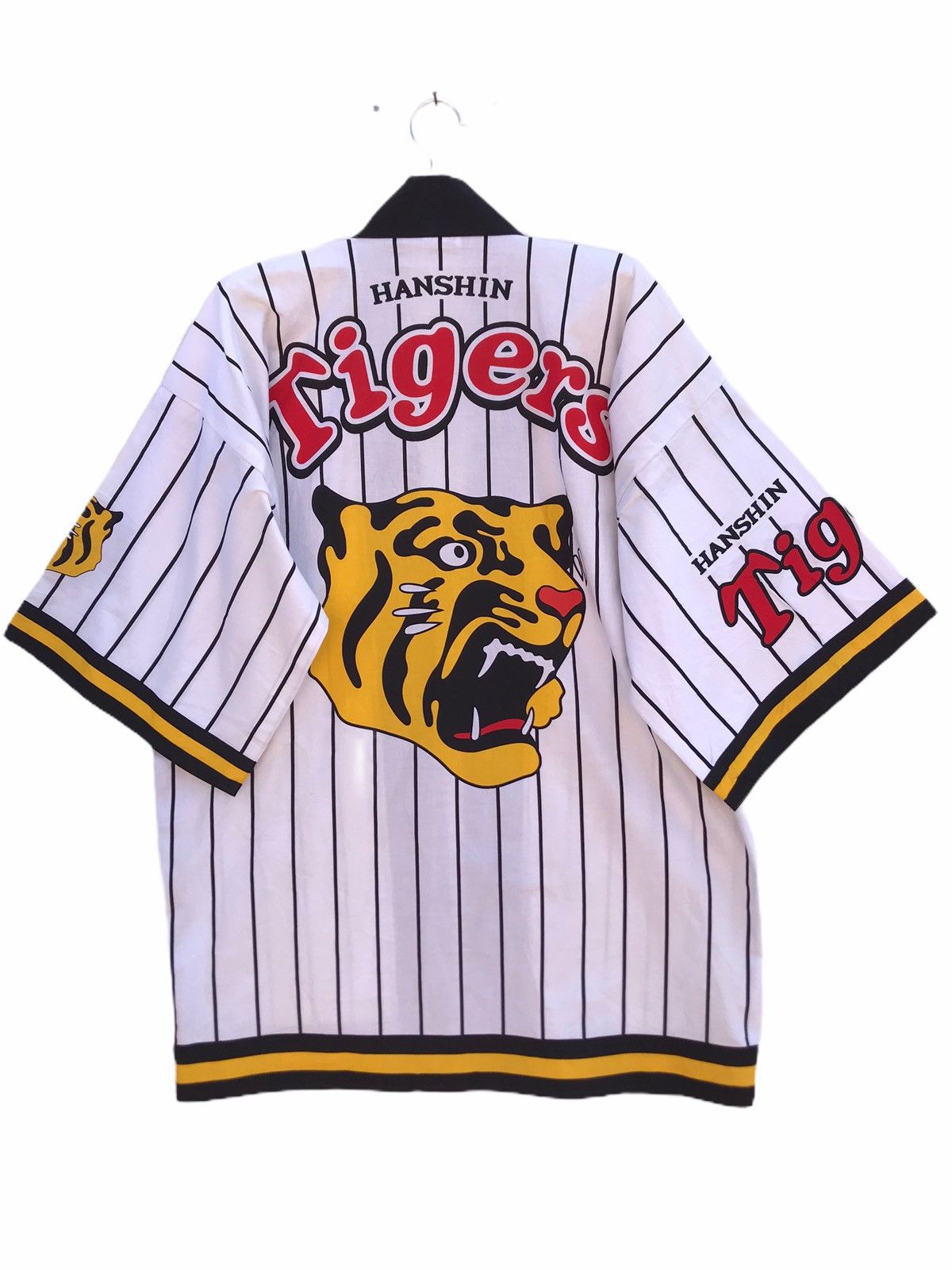 Japanese Brand Vintage Hanshin Tiger Big Logo Kimono Sanjuro Size US L / EU 52-54 / 3 - 1 Thumbnail