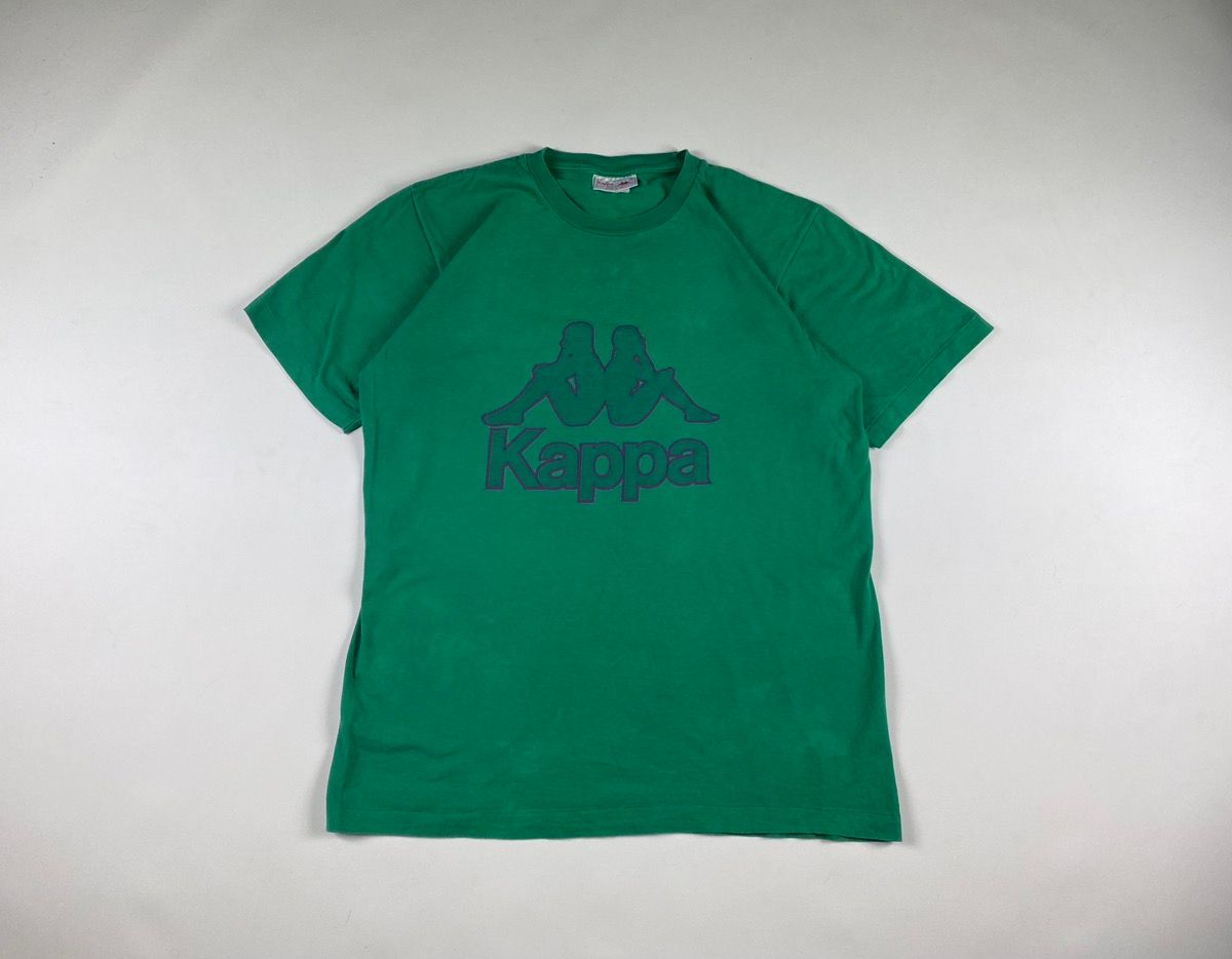 Pre-owned Kappa X Vintage Kappa Sports Big Logo T-shirt In Green