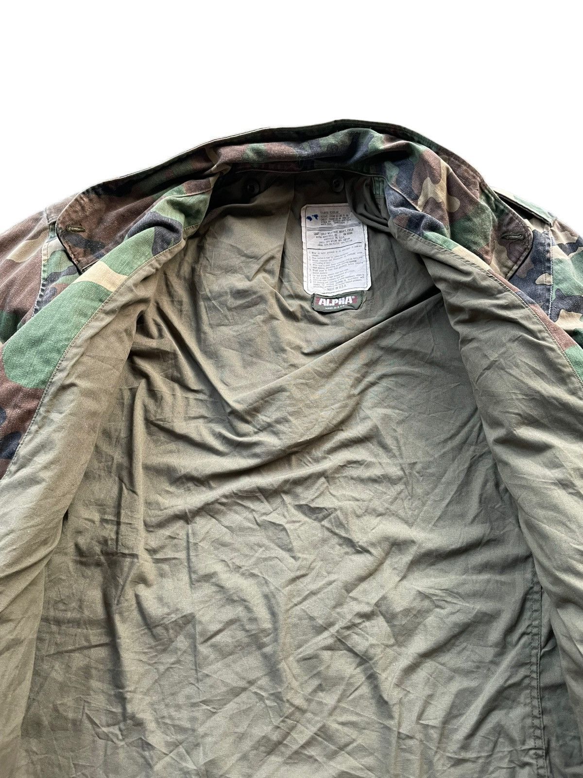 Alpha Industries Vintage M65 Alpha Industries Woodland Camo Size US XL / EU 56 / 4 - 6 Thumbnail