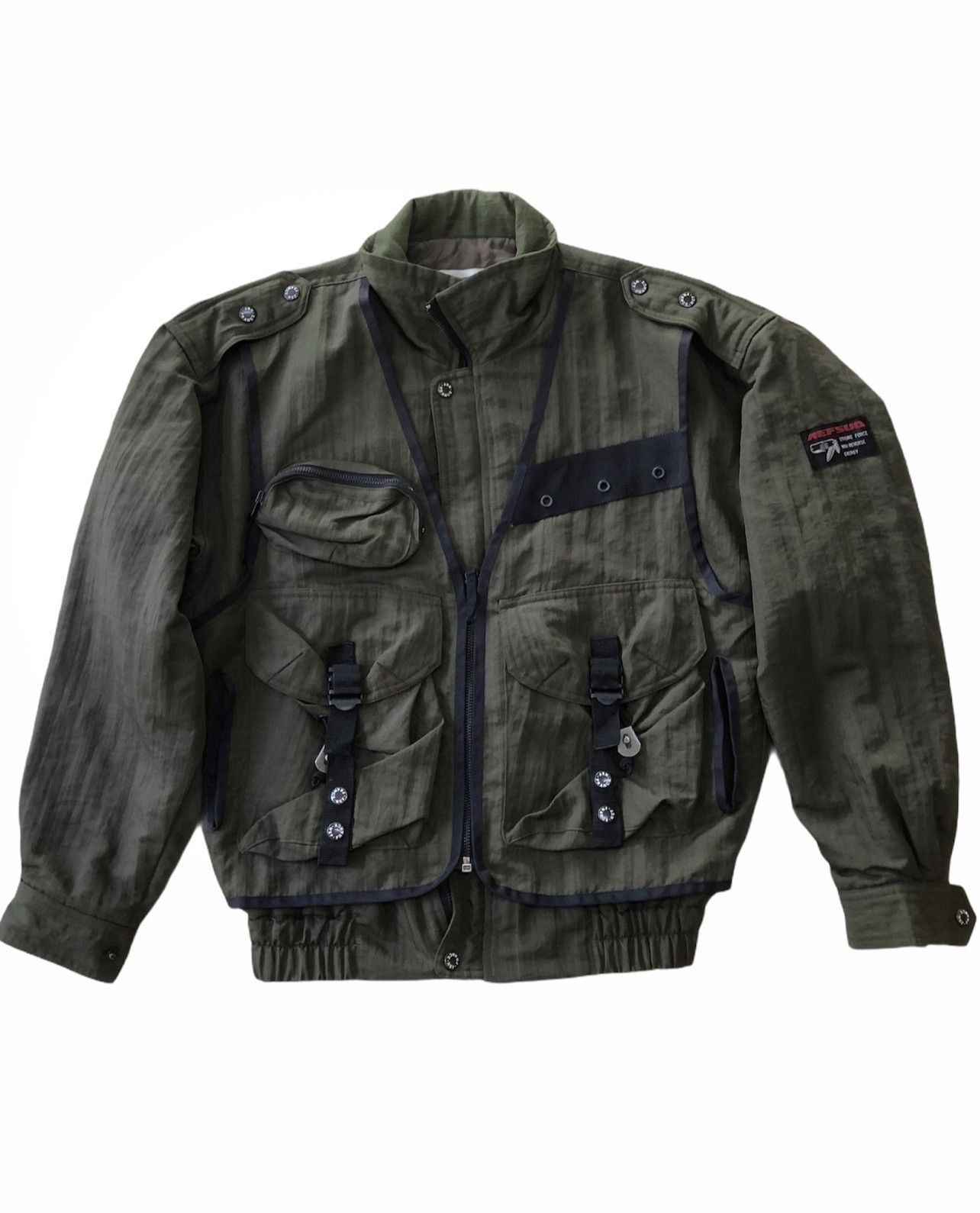 image of Vintage Bondage Cargo Jacket in Green, Men's (Size Medium)