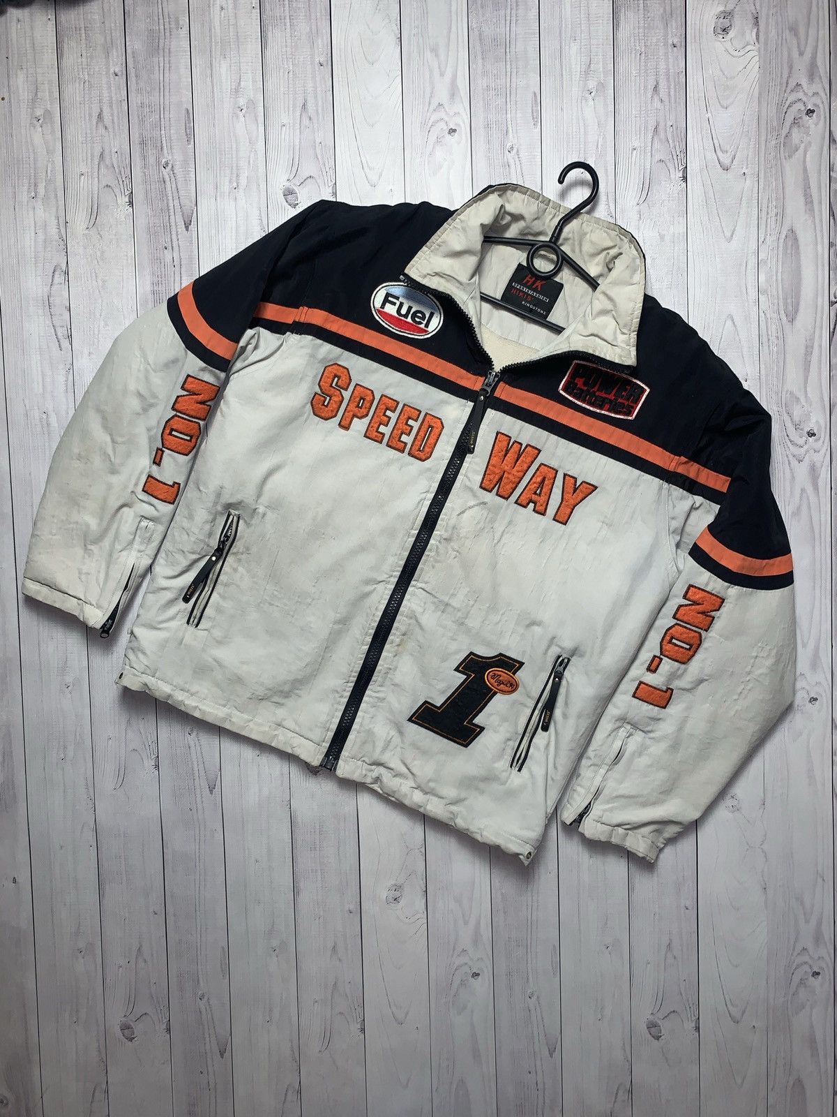 Vintage Vintage racing jacket logo Speed way Formula 1 Hot Wheels L Size US L / EU 52-54 / 3 - 1 Thumbnail