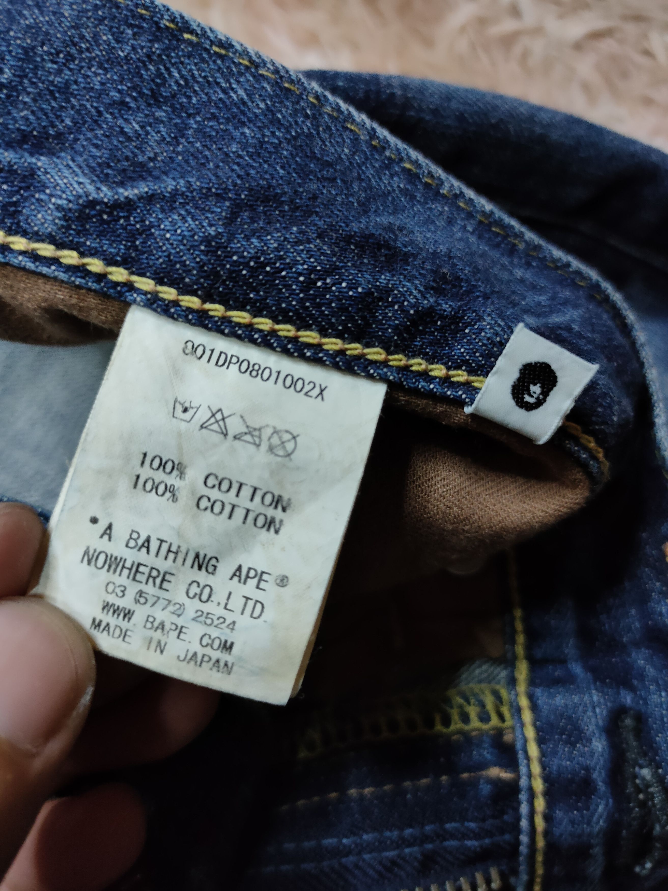 Bape × Nigo Bape Sta. OG Patchwork denim Size US 34 / EU 50 - 6 Thumbnail