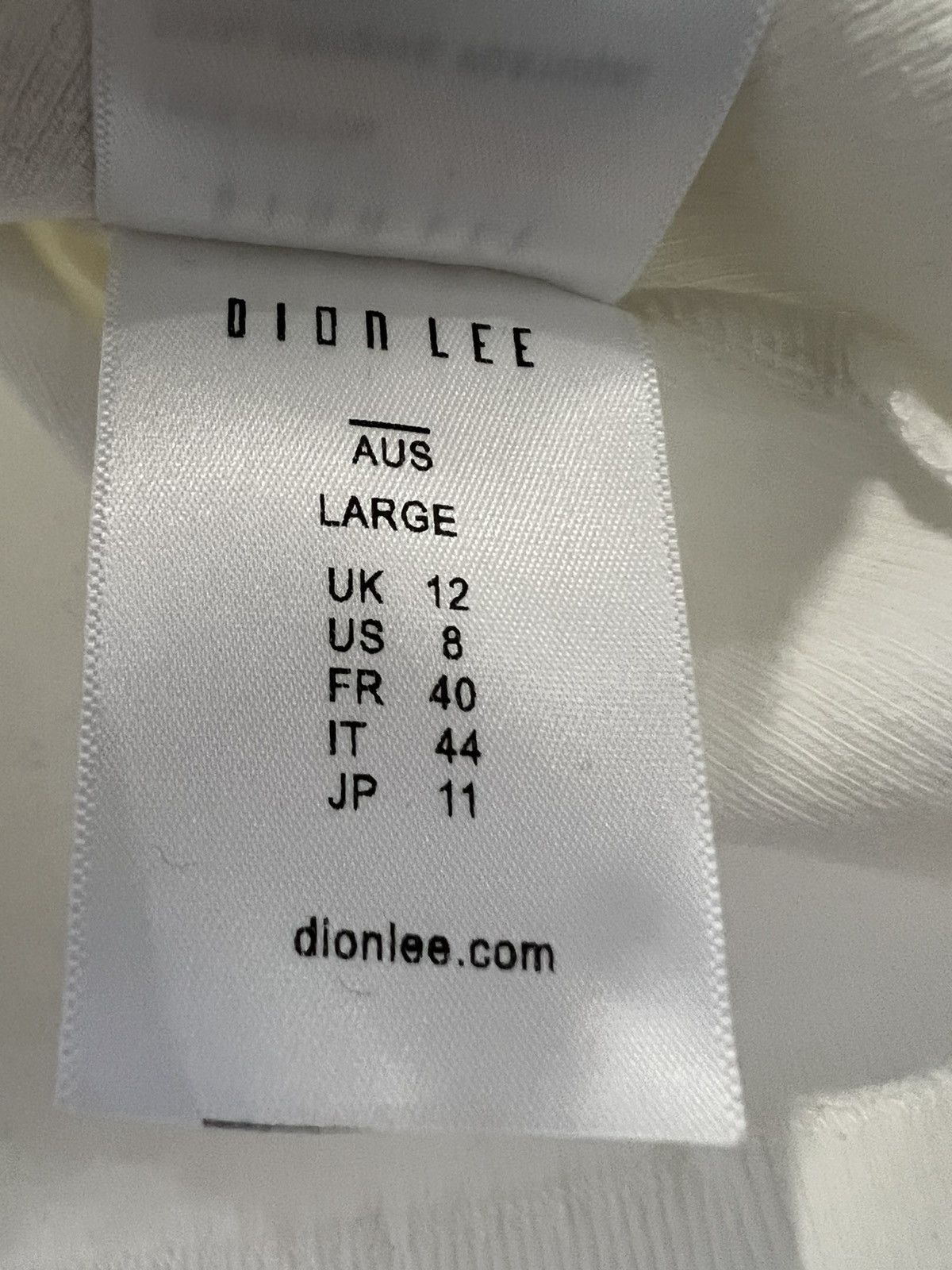 Dion Lee White Hook & Eye Tank Top Size US L / EU 52-54 / 3 - 7 Thumbnail