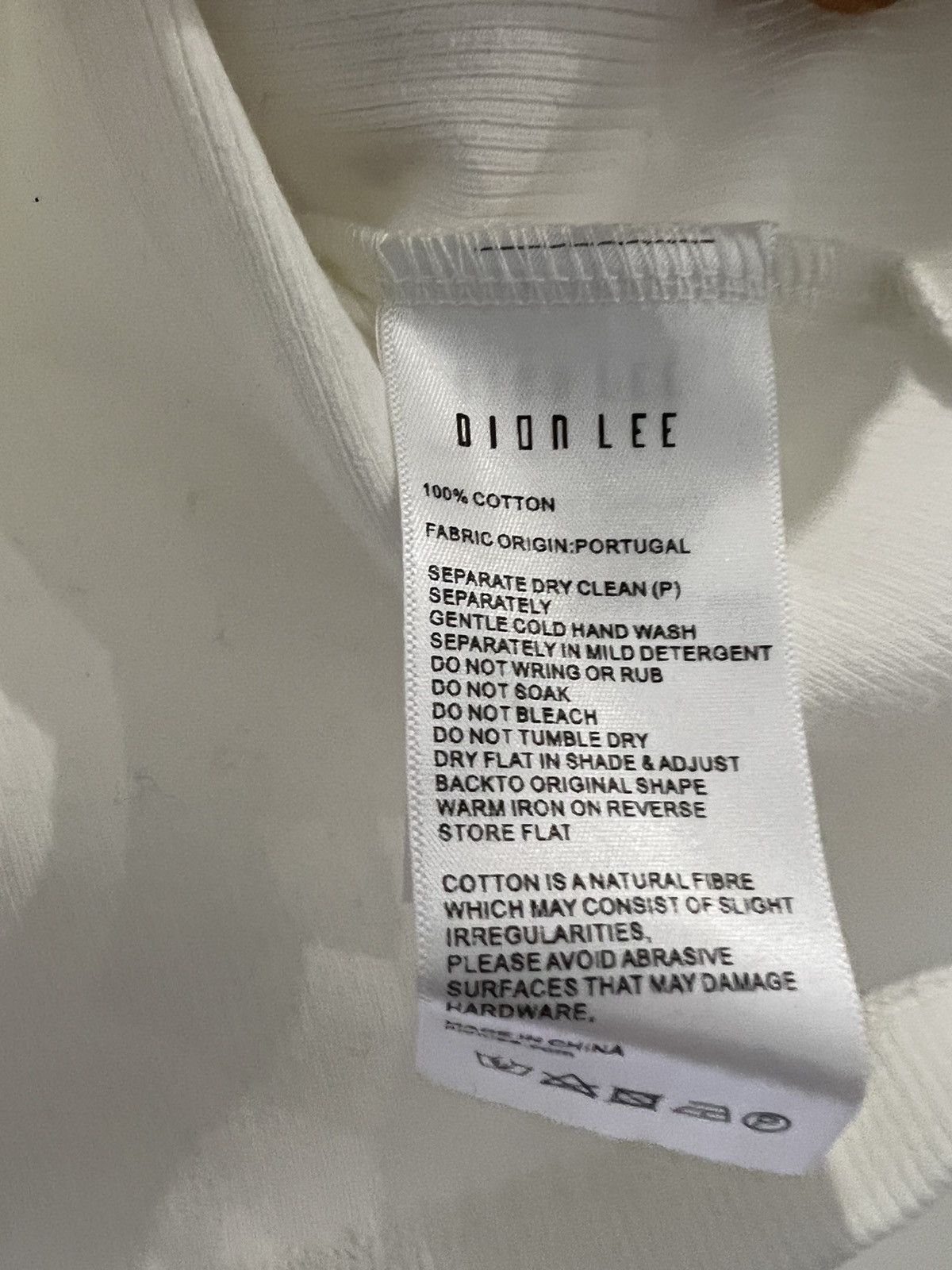 Dion Lee White Hook & Eye Tank Top Size US L / EU 52-54 / 3 - 6 Thumbnail