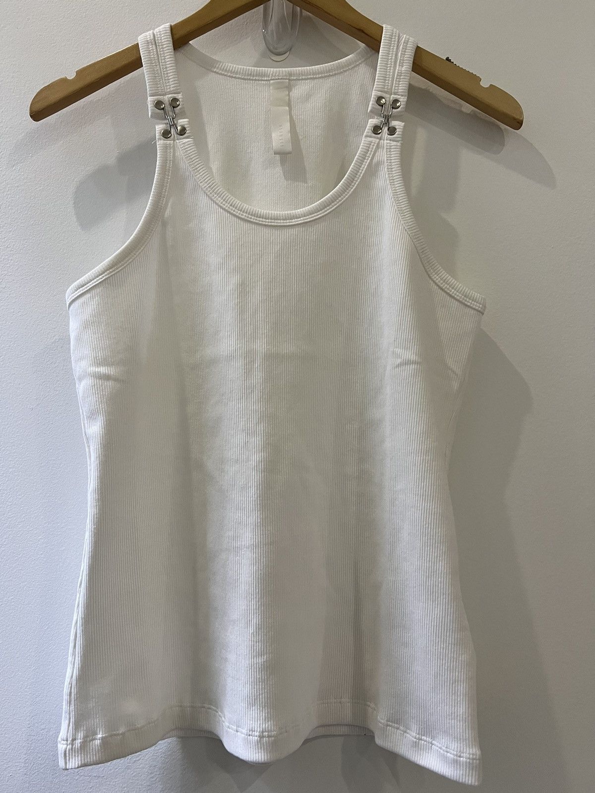 Dion Lee White Hook & Eye Tank Top Size US L / EU 52-54 / 3 - 3 Thumbnail