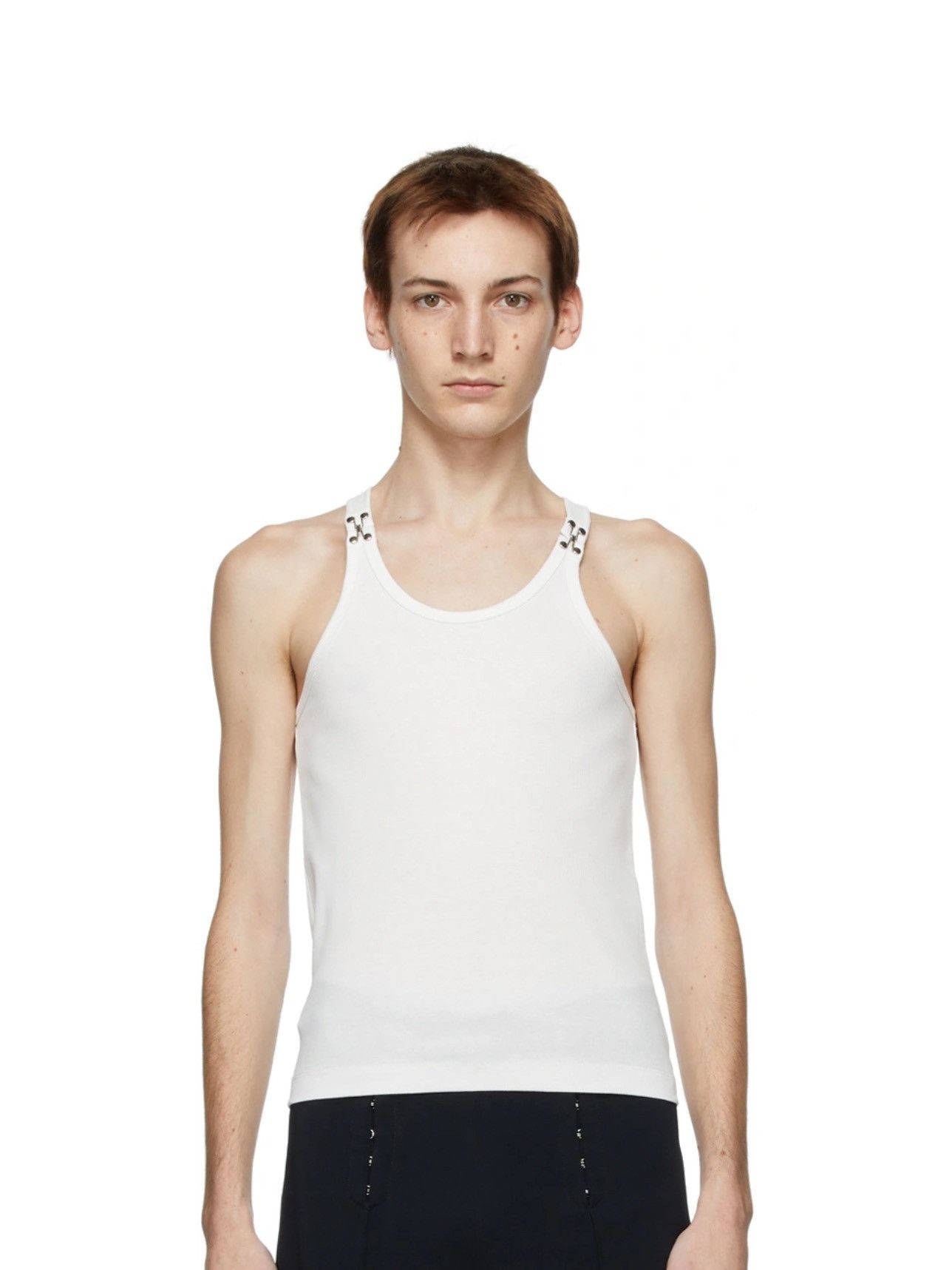 Dion Lee White Hook & Eye Tank Top Size US L / EU 52-54 / 3 - 1 Thumbnail