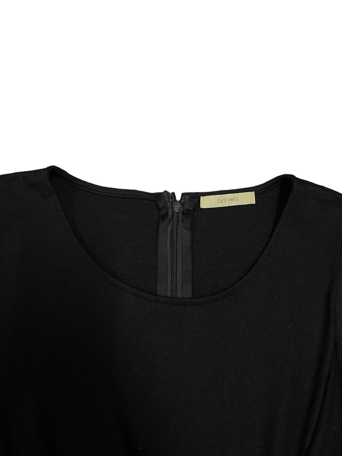 Japanese Brand Des Prés The All-Black Minimalist Casual Spring Dress Size S / US 4 / IT 40 - 4 Thumbnail