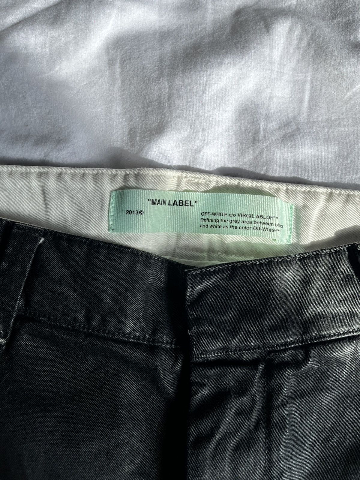 Off-White Off white Waxed Pants Size US 32 / EU 48 - 3 Thumbnail