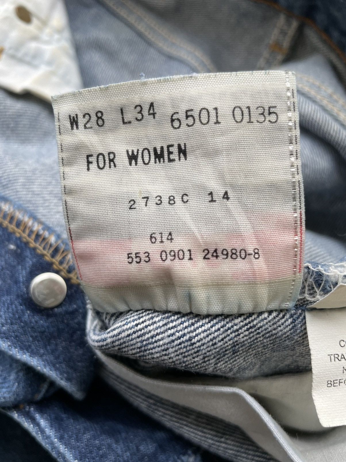 Levi's Vintage Levis 501 2001 Usa Denim Size 28" / US 6 / IT 42 - 12 Thumbnail