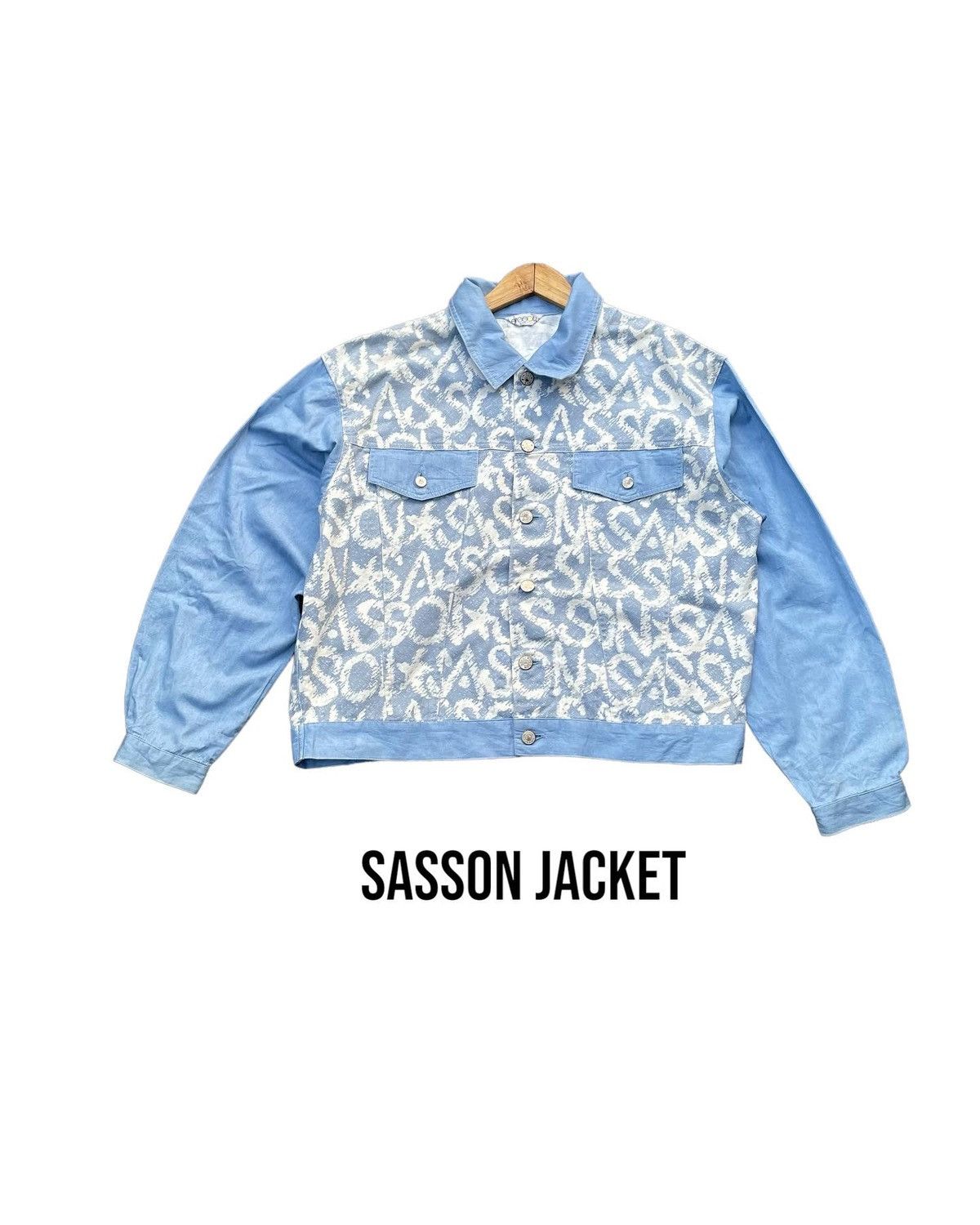 Japanese Brand Vintage Sasson Monogram Jacket Size L / US 10 / IT 46 - 1 Thumbnail