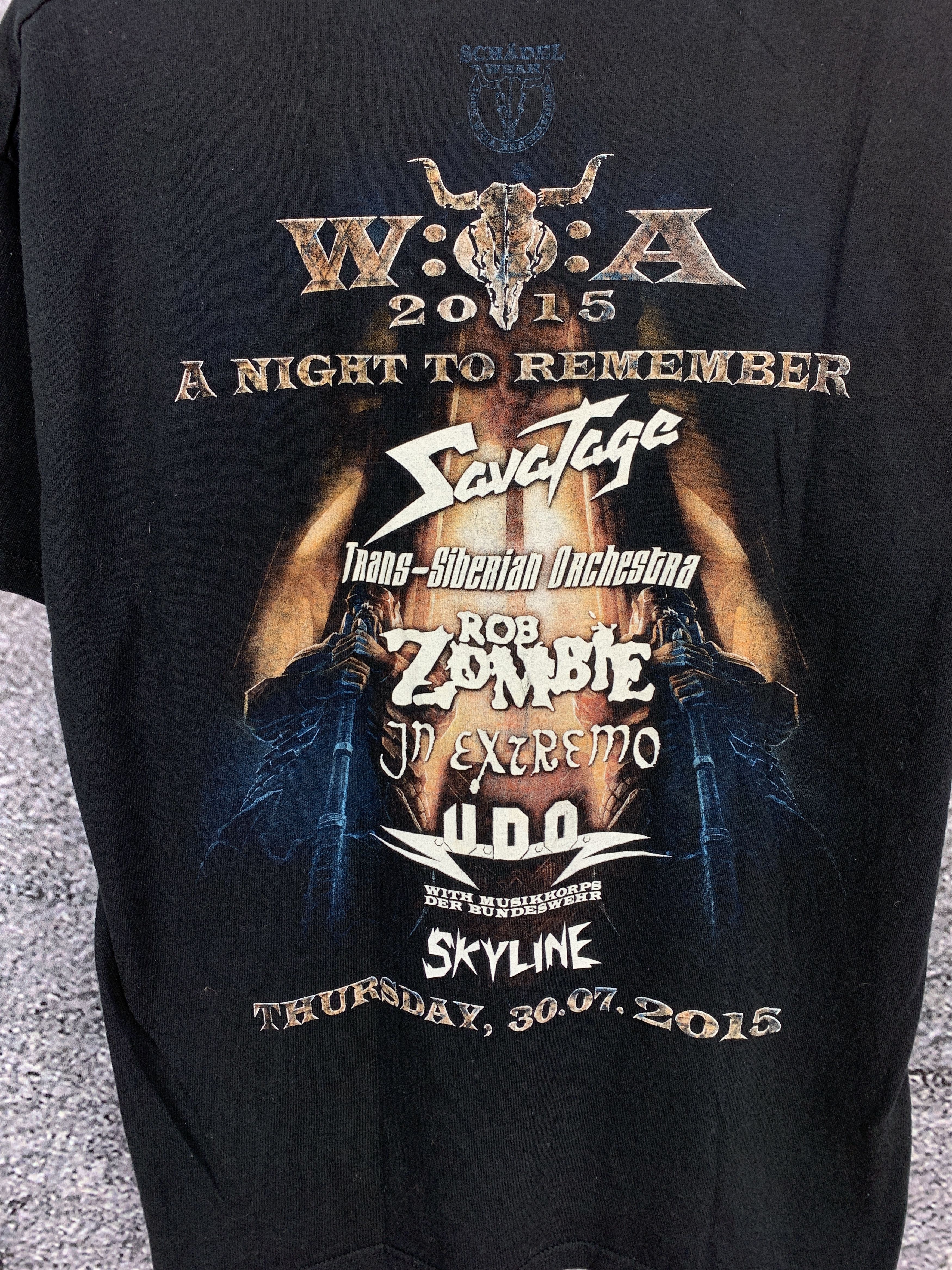 Band Tees Wacken T-Shirt Heavy Metal Music Festival Band Tee Size S Size US L / EU 52-54 / 3 - 7 Thumbnail