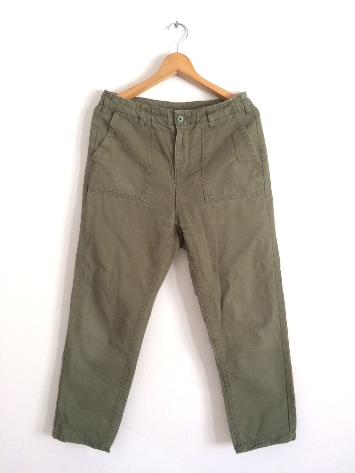 GU × Japanese Brand × Vintage 🔥🔥Japanese Brand GU Vintage Military Style Fatigue Pants Size US 30 / EU 46 - 1 Thumbnail