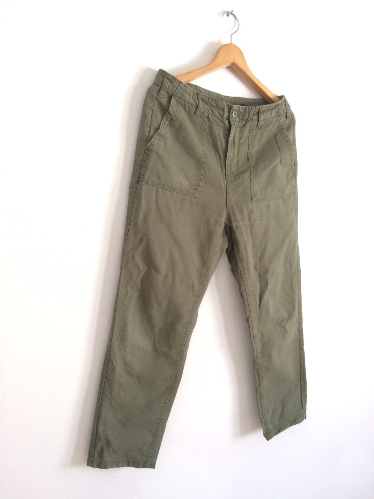 GU × Japanese Brand × Vintage 🔥🔥Japanese Brand GU Vintage Military Style Fatigue Pants Size US 30 / EU 46 - 2 Thumbnail