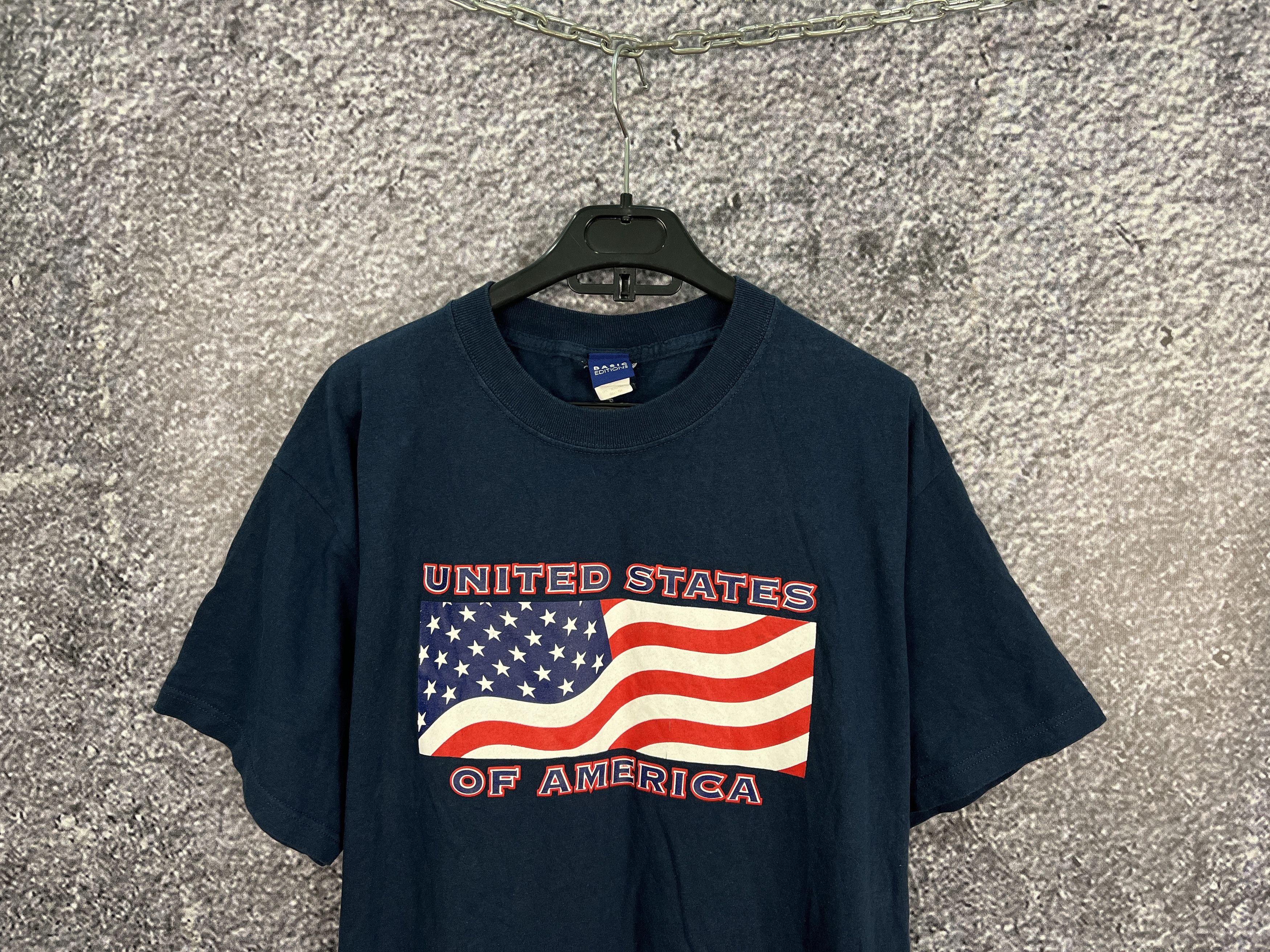 Vintage United States Of America USA Flag Logo Vintage Y2K Size L Size US L / EU 52-54 / 3 - 2 Thumbnail