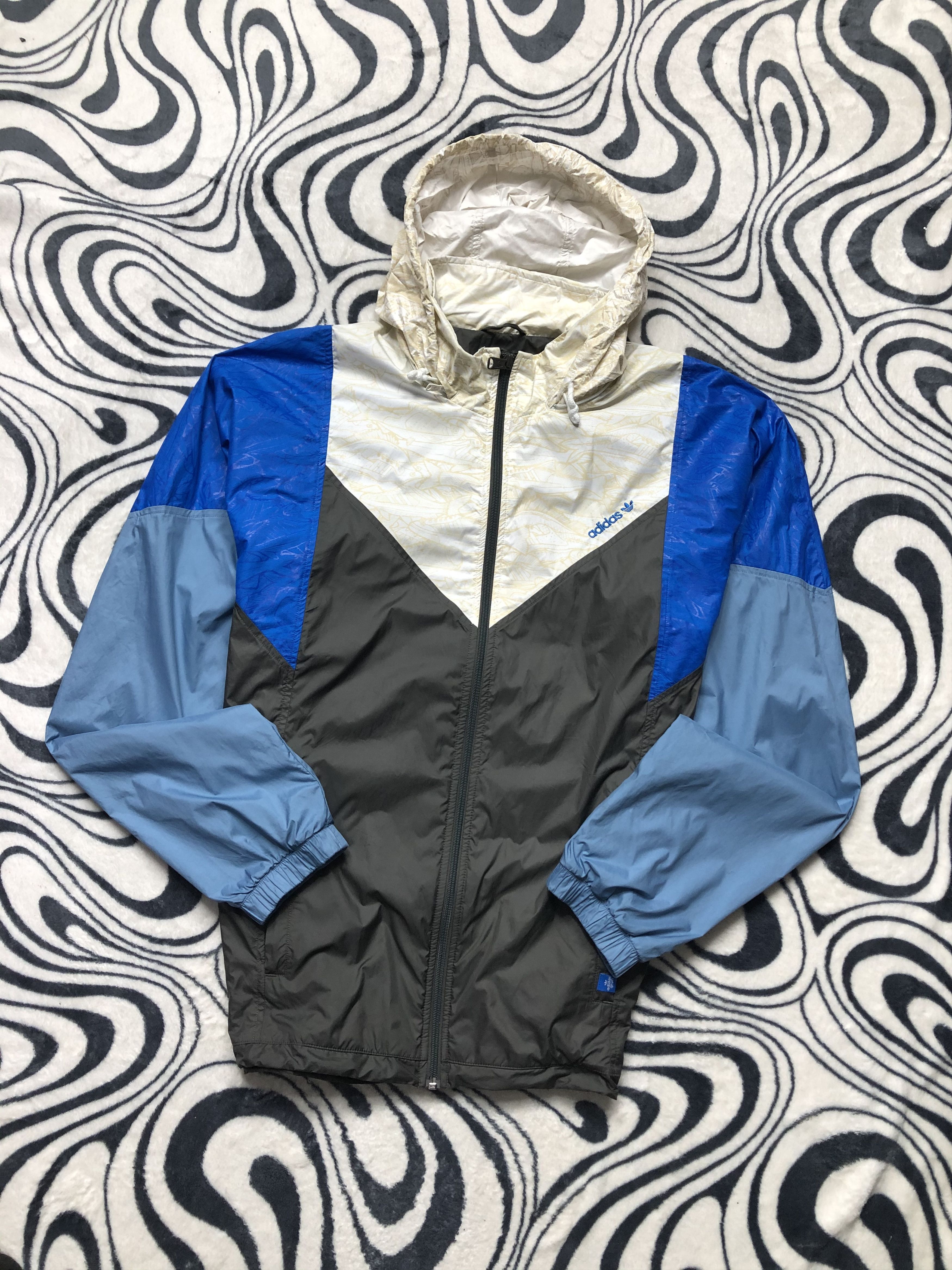 Adidas × Vintage Adidas Vintage Mens Nylon Jacket Y2K Size US XL / EU 56 / 4 - 1 Thumbnail