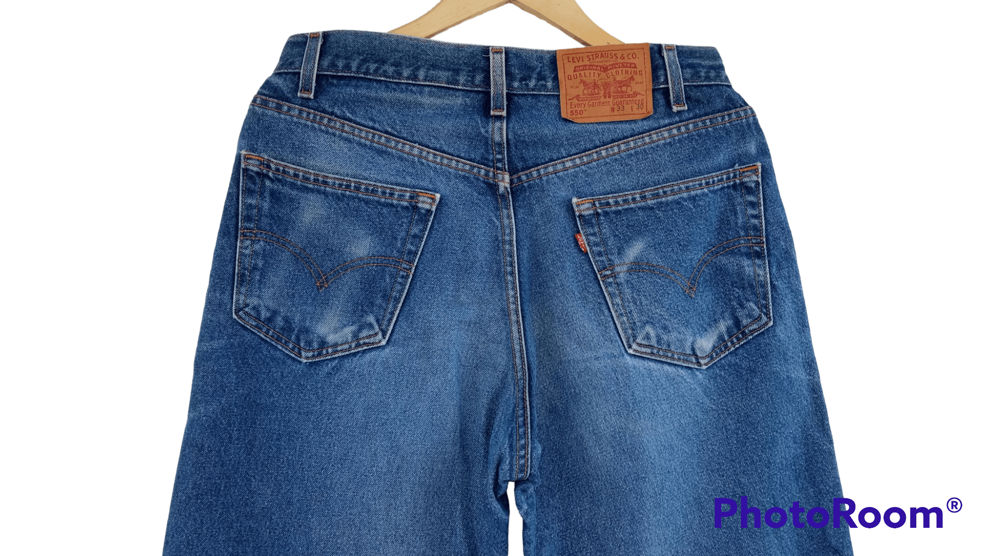 Levi's × Levi's Vintage Clothing × Vintage 🔥🔥Vintage 90's Levi's 550 Relaxed Fit Denim Size US 32 / EU 48 - 19 Thumbnail