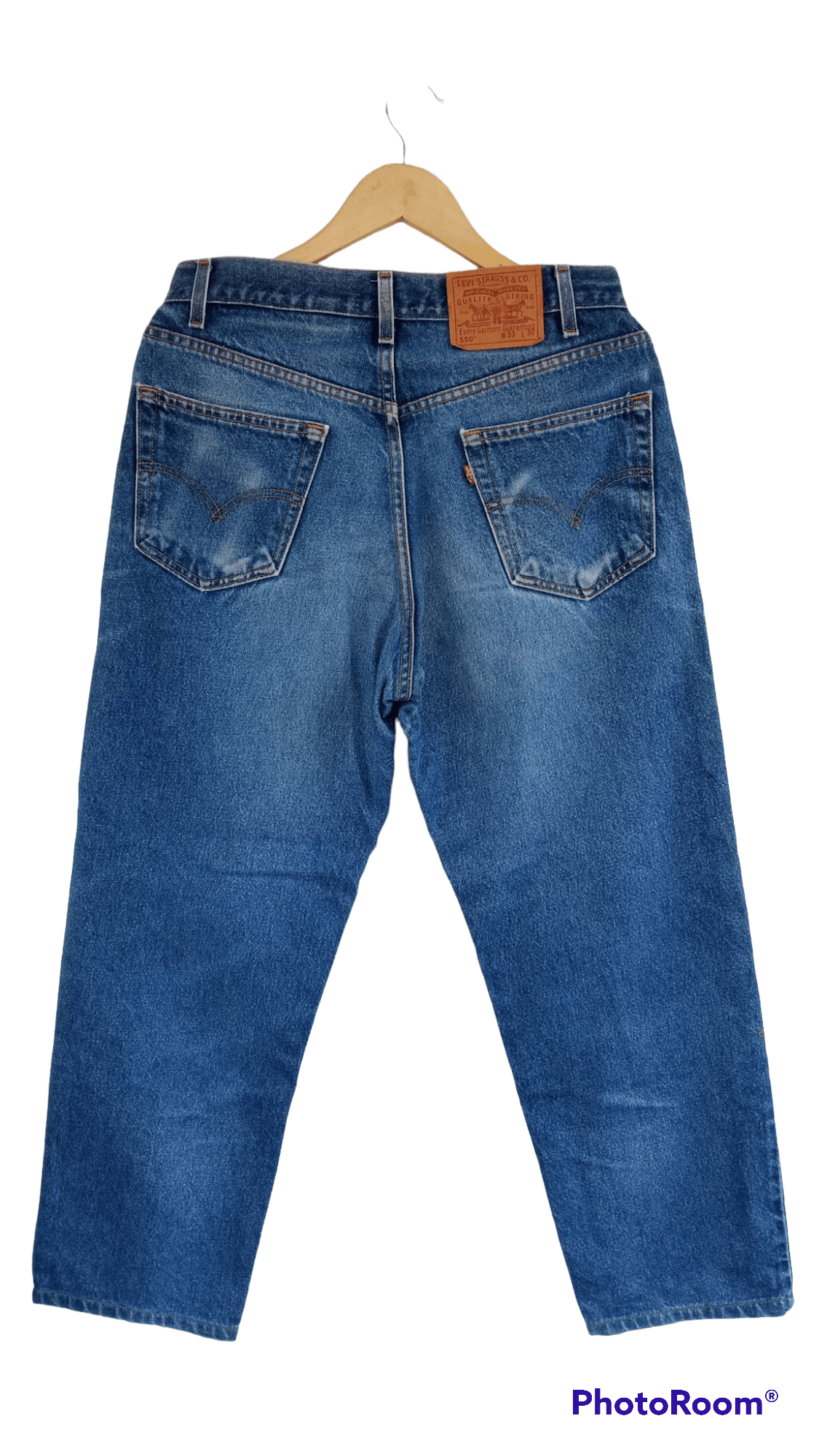 Levi's × Levi's Vintage Clothing × Vintage 🔥🔥Vintage 90's Levi's 550 Relaxed Fit Denim Size US 32 / EU 48 - 16 Thumbnail