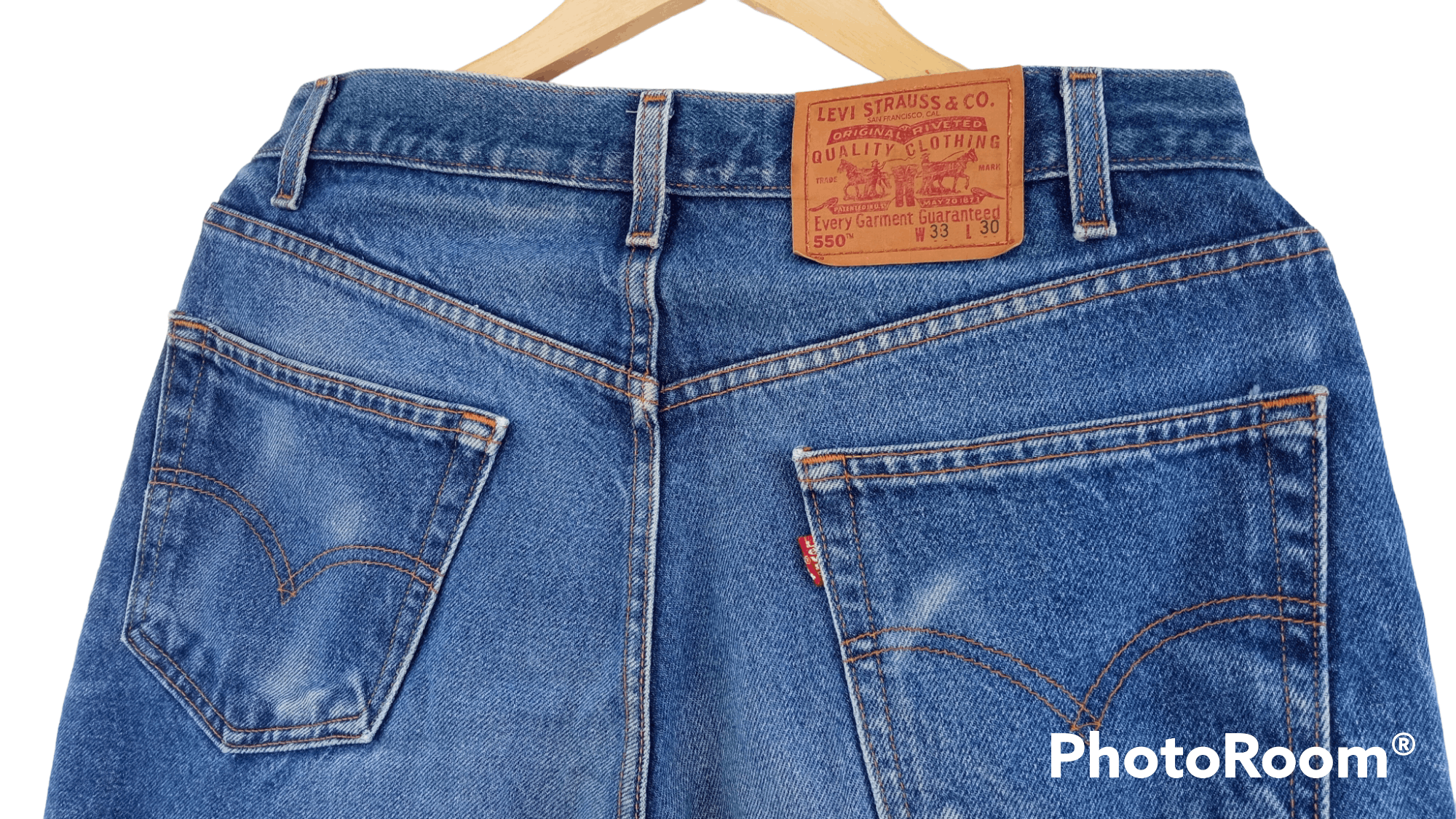 Levi's × Levi's Vintage Clothing × Vintage 🔥🔥Vintage 90's Levi's 550 Relaxed Fit Denim Size US 32 / EU 48 - 20 Thumbnail
