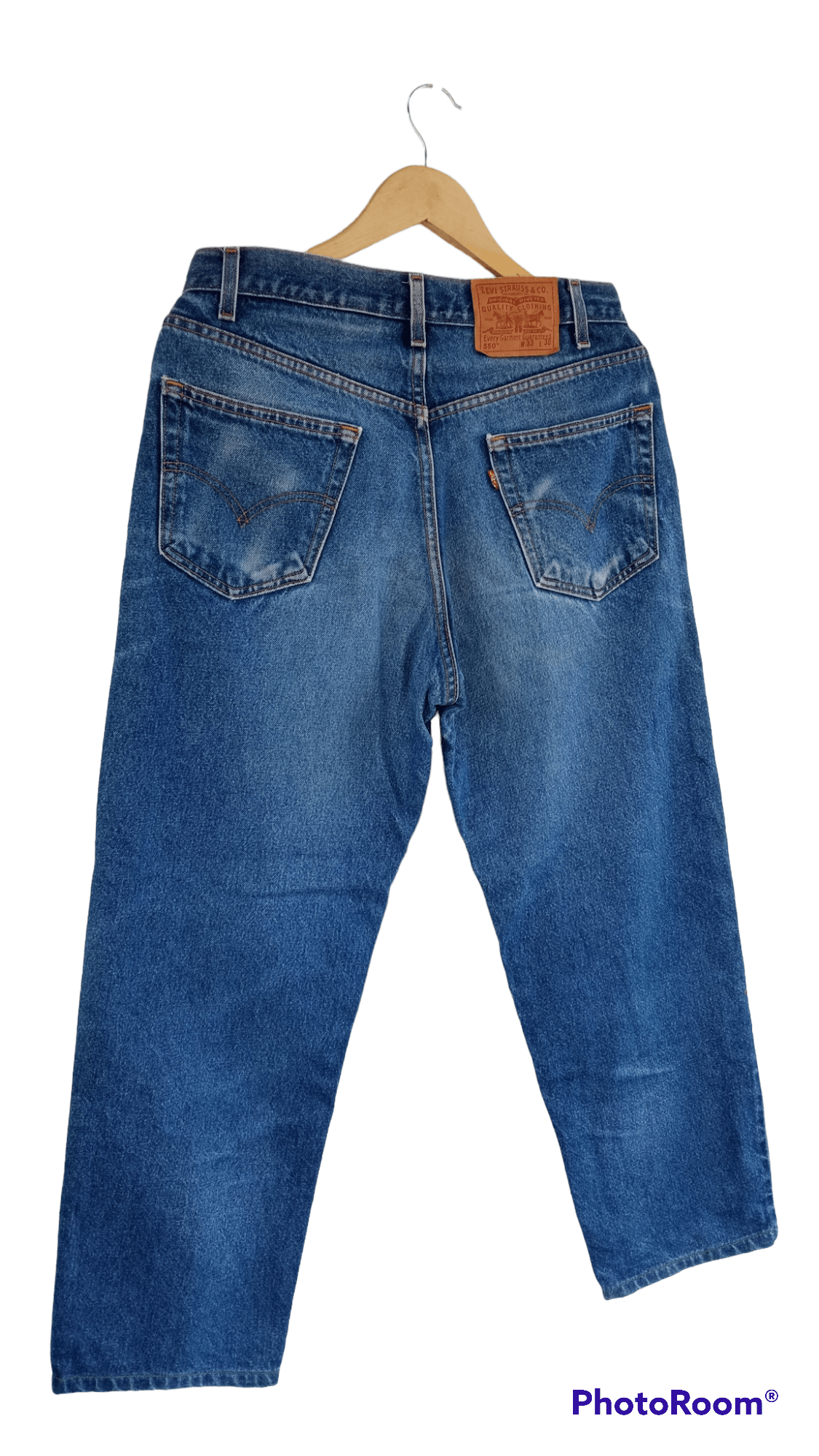 Levi's × Levi's Vintage Clothing × Vintage 🔥🔥Vintage 90's Levi's 550 Relaxed Fit Denim Size US 32 / EU 48 - 17 Thumbnail