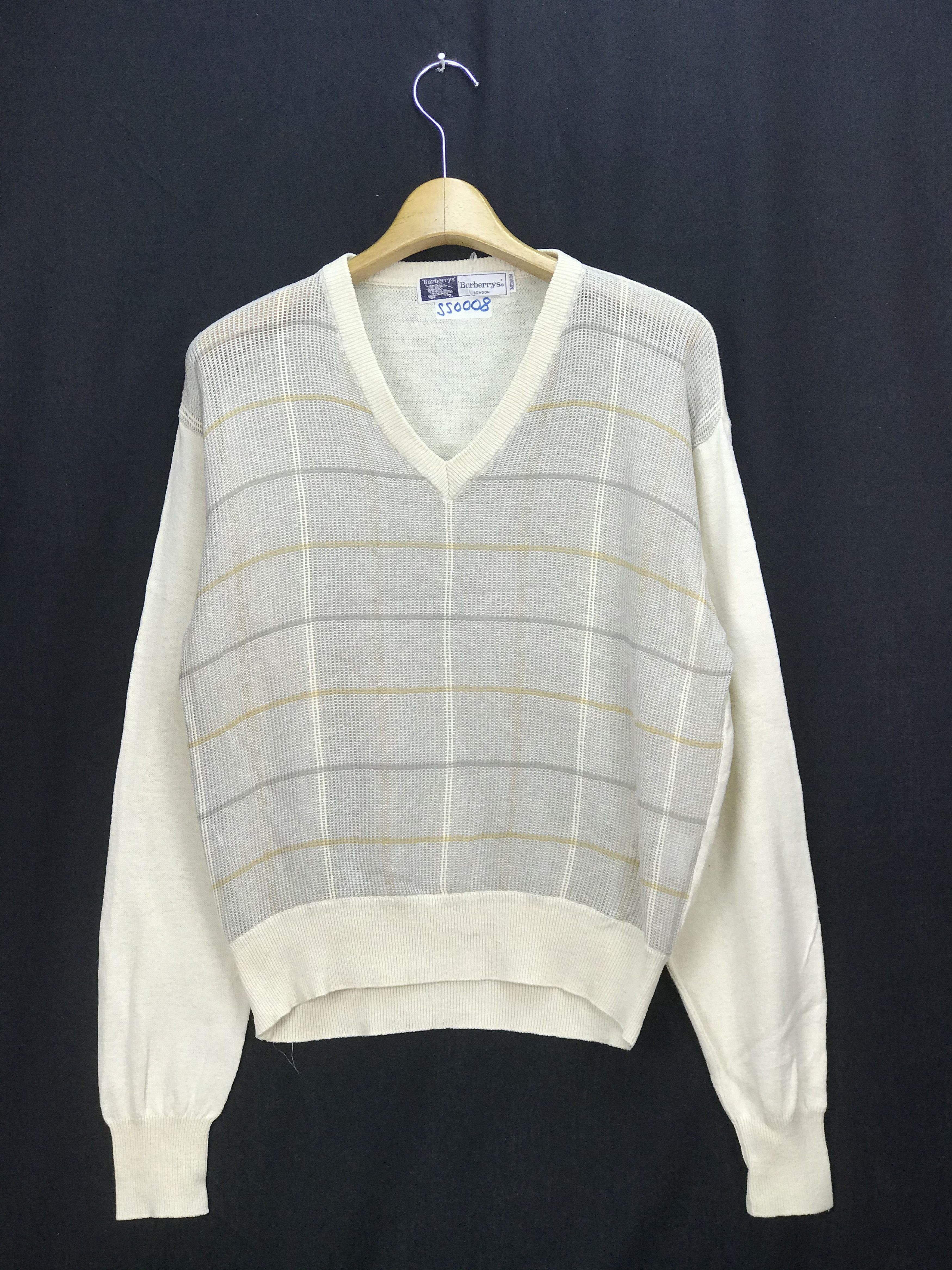 Burberry × Designer × Vintage Burberry Nova Check Sweater