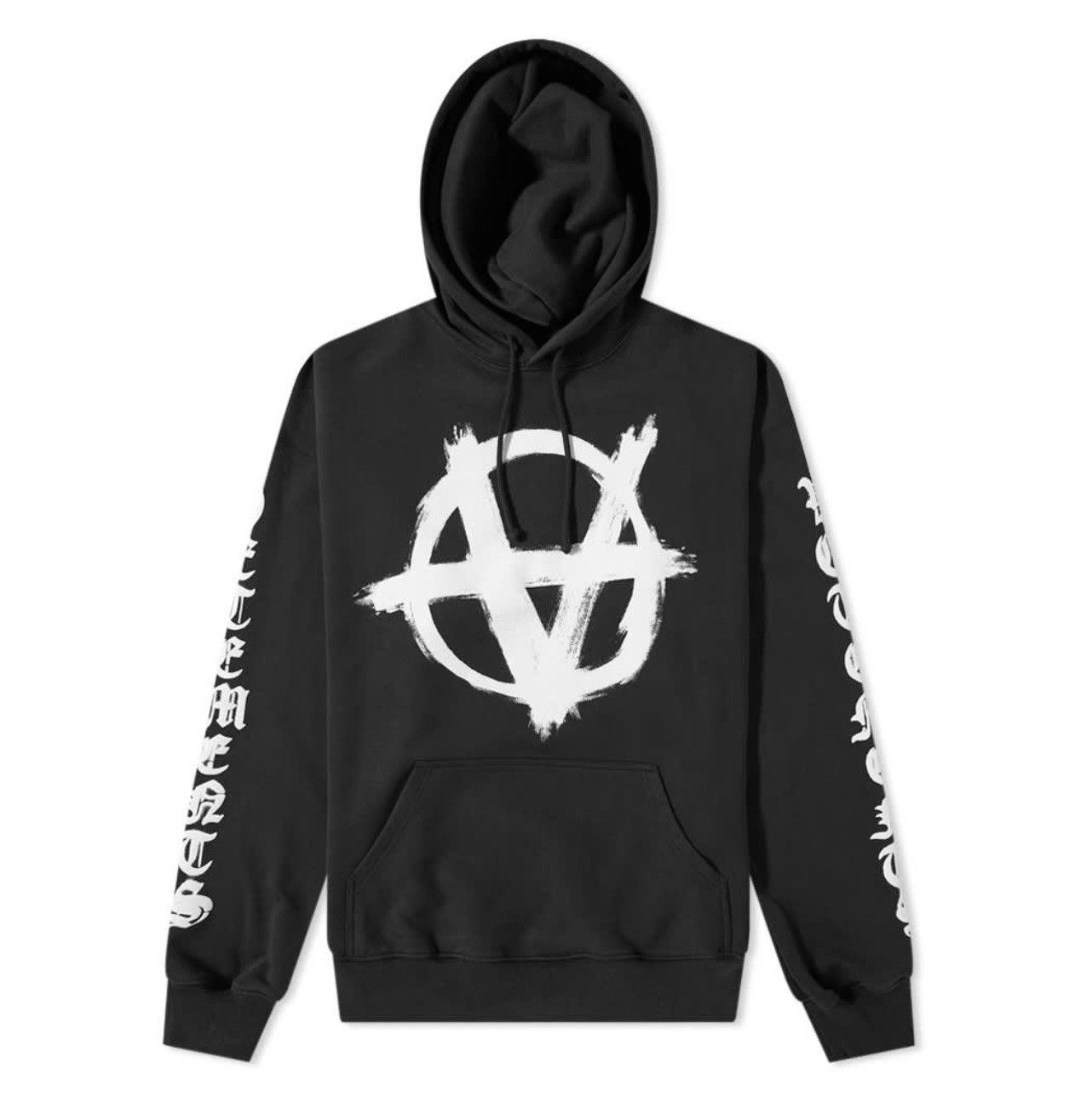 Vetements Vetements black double anarchy hoodie Size US XL / EU 56 / 4 - 1 Thumbnail