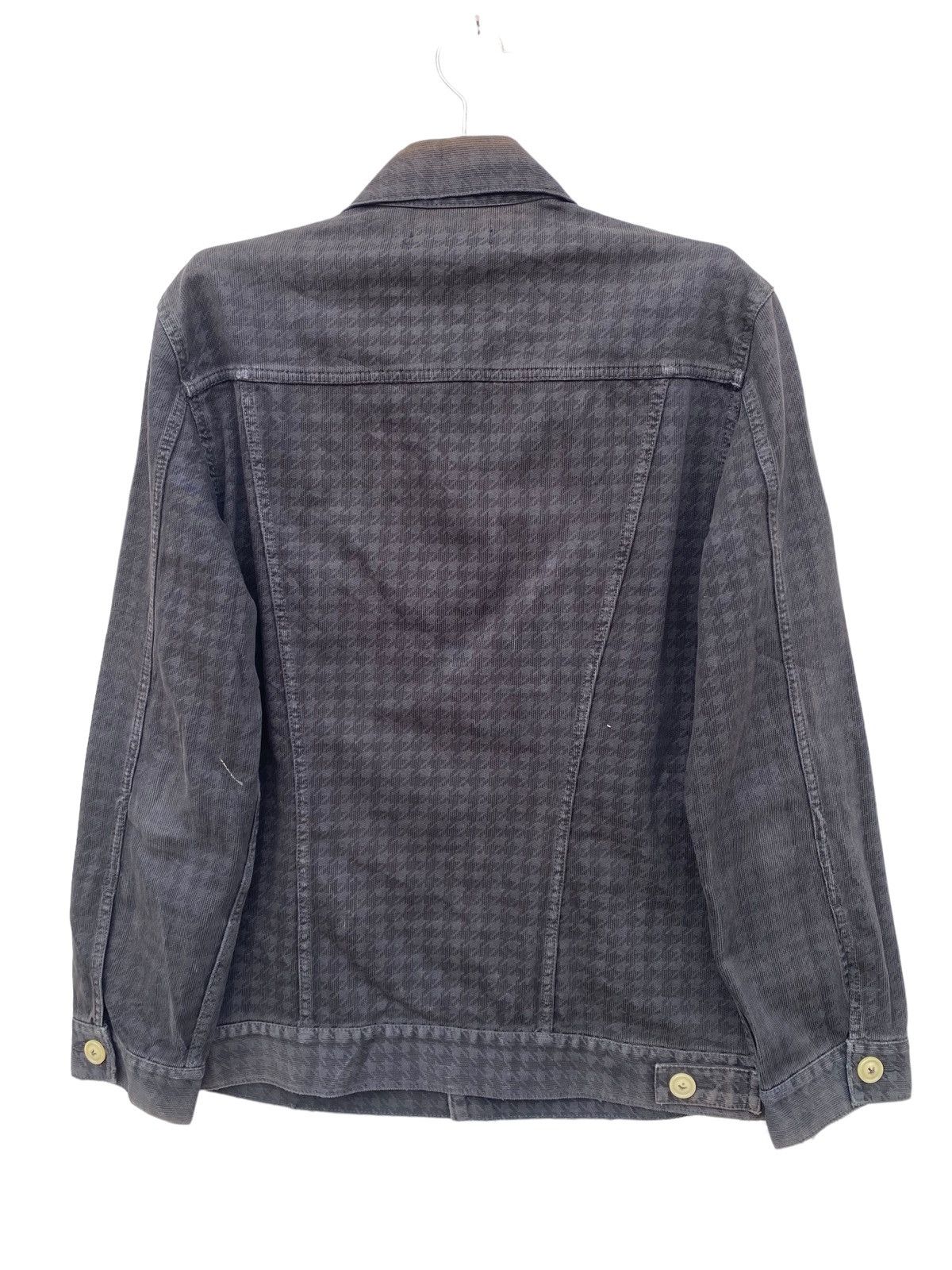 Levi's Vintage Thrashed Sun Faded Levis Houndtooth Trucker Jacket Size US M / EU 48-50 / 2 - 2 Thumbnail