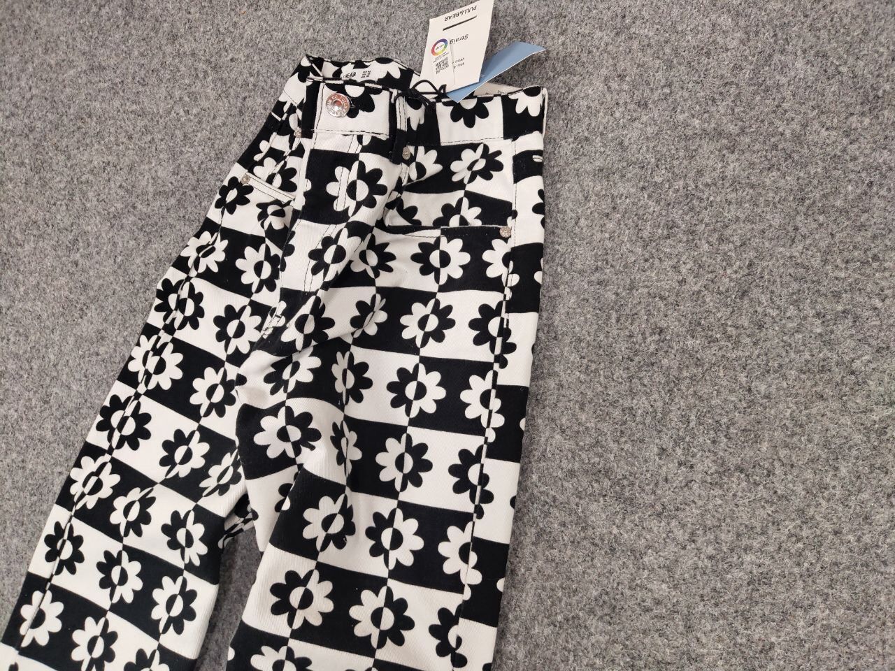 Japanese Brand Vintage 90s checkerboard pattern Jeans Japanese Streetwear Size 32" / US 10 / IT 46 - 4 Thumbnail