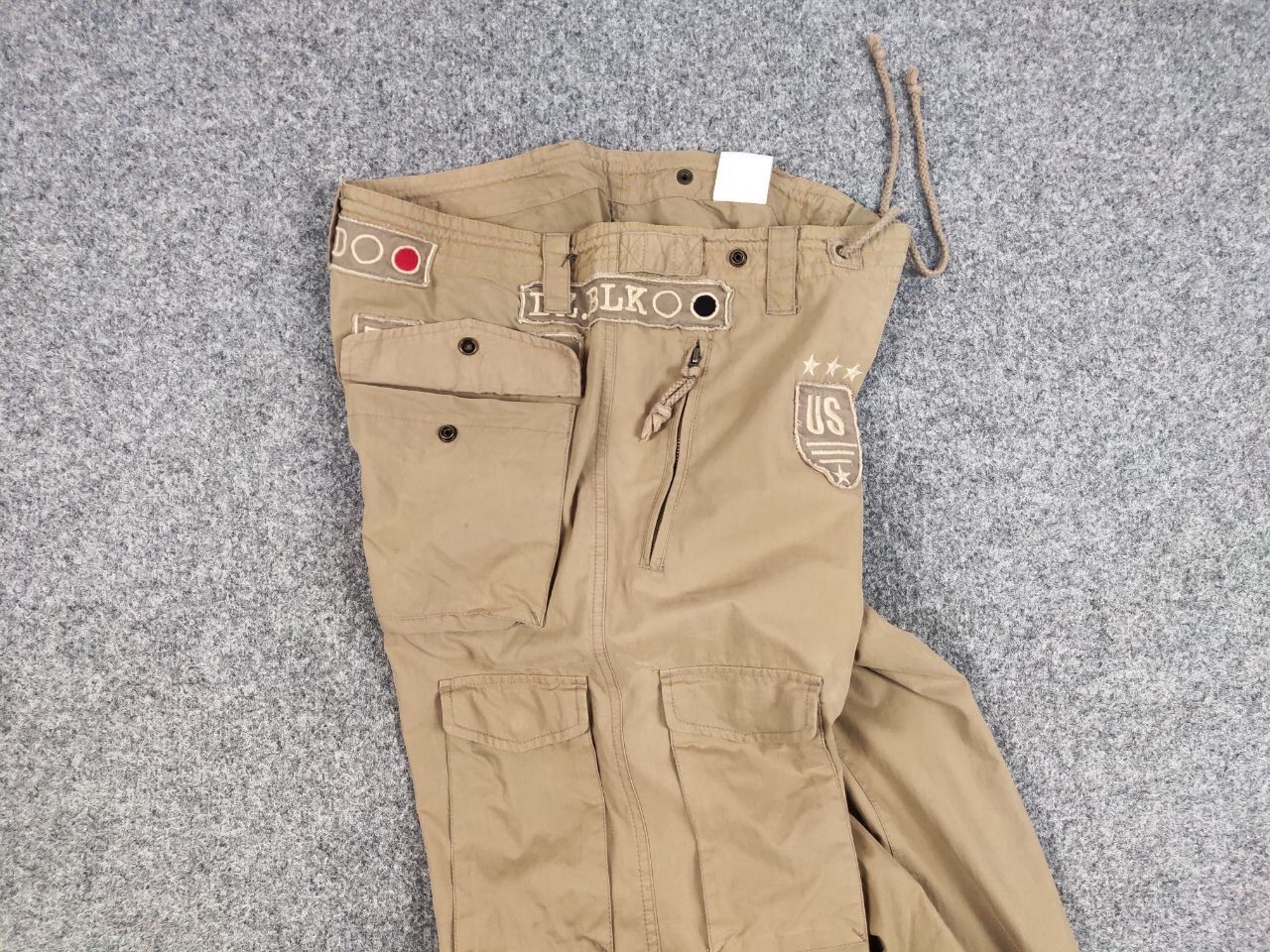 Japanese Brand Vintage 90's Japan Casual Beige Cargo Pants Dragon Logo Size US 34 / EU 50 - 19 Thumbnail
