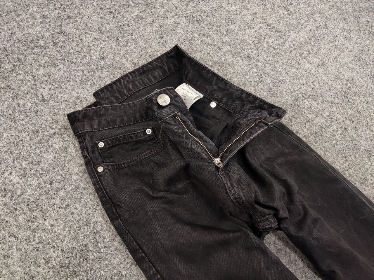 Carhartt Vintage 90's Carhartt Slim Pants Black Denim Casual Jeans Size US 31 - 12 Thumbnail