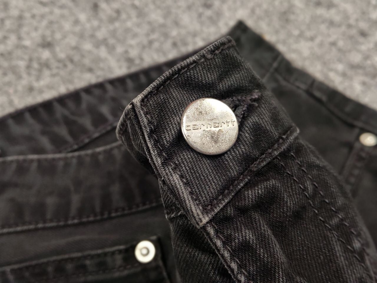 Carhartt Vintage 90's Carhartt Slim Pants Black Denim Casual Jeans Size US 31 - 13 Thumbnail