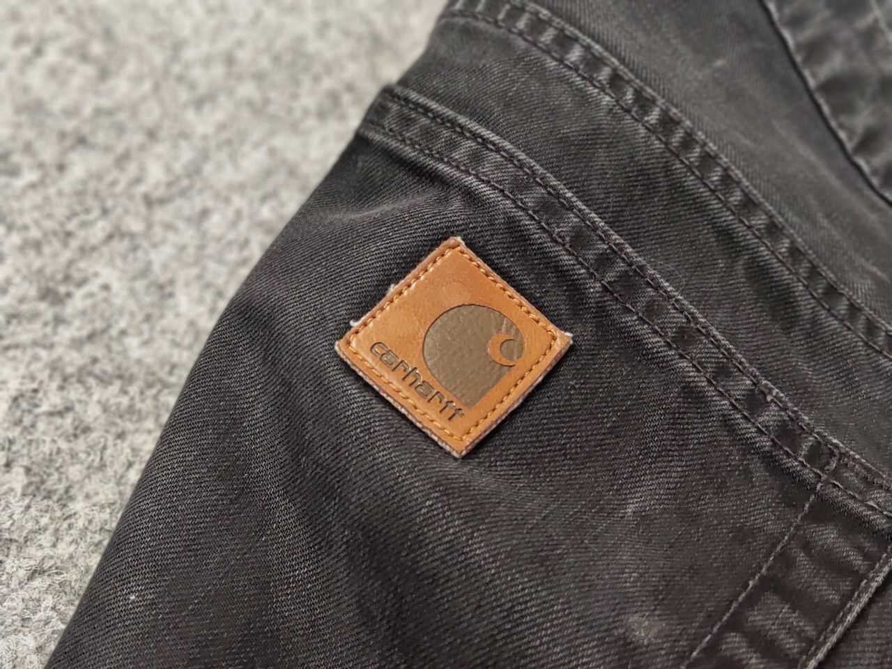 Carhartt Vintage 90's Carhartt Slim Pants Black Denim Casual Jeans Size US 31 - 19 Thumbnail