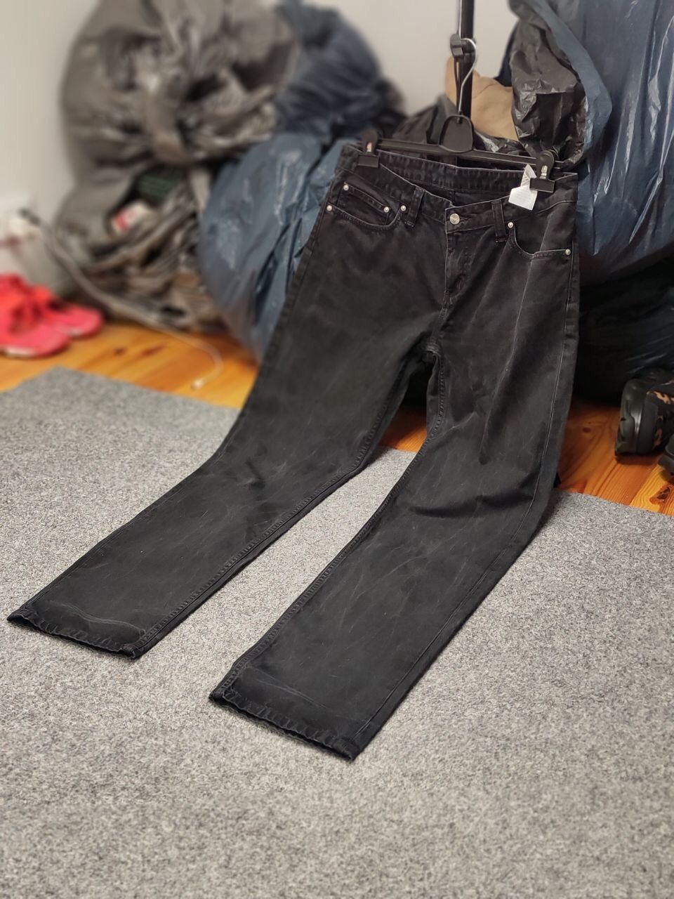 Carhartt Vintage 90's Carhartt Slim Pants Black Denim Casual Jeans Size US 31 - 21 Thumbnail