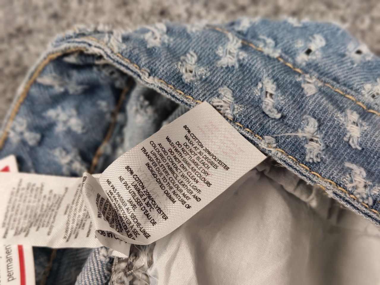 Japanese Brand Vintage Hype Japan Washed Denim Distressed Skater Jeans Size US 29 - 21 Thumbnail