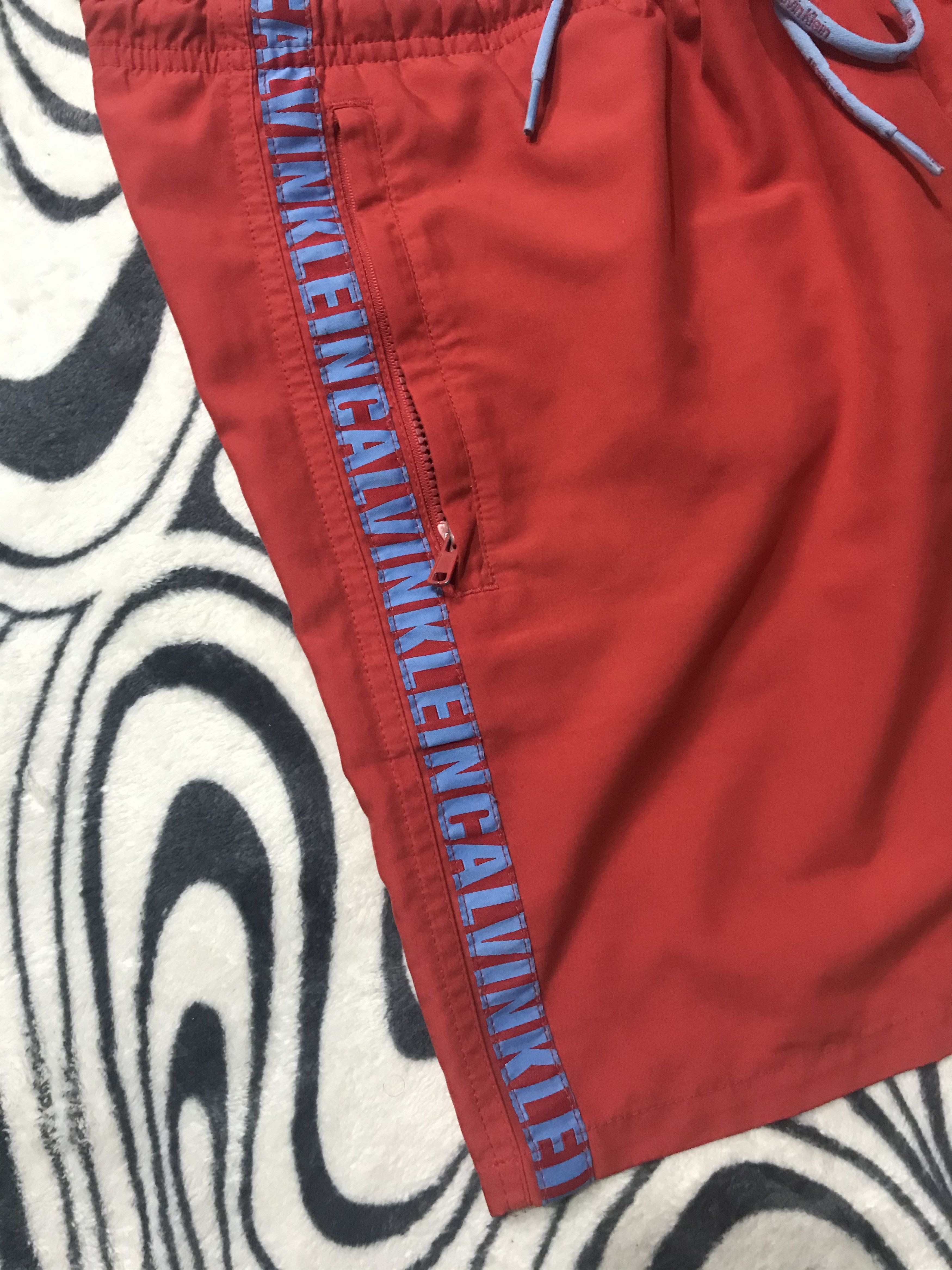 Calvin Klein × Vintage Calvin Klein Mens Nylon Swim Shorts Size US 34 / EU 50 - 3 Thumbnail
