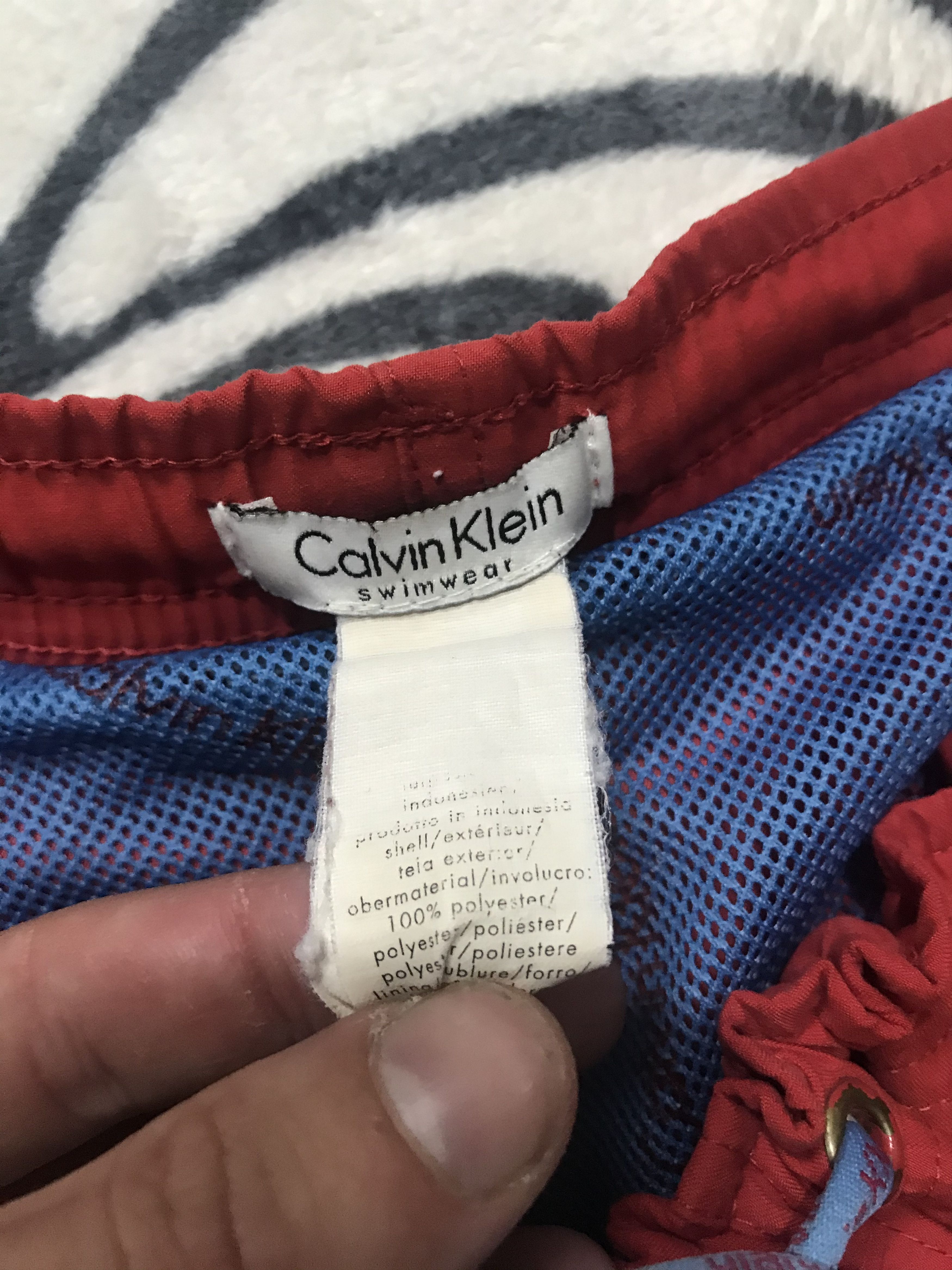 Calvin Klein × Vintage Calvin Klein Mens Nylon Swim Shorts Size US 34 / EU 50 - 4 Thumbnail