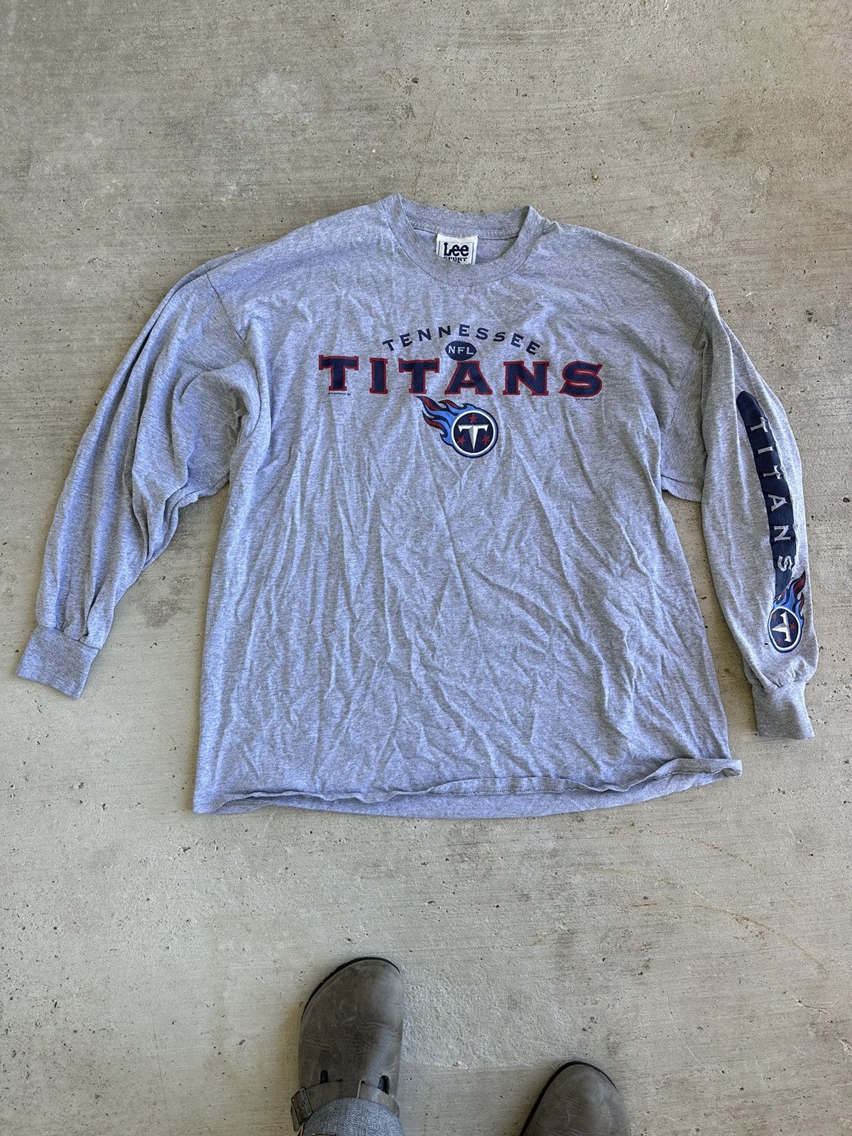 NFL × Vintage Vintage NFL Tennessee Titans Longsleeve T shirt Size US XL / EU 56 / 4 - 1 Thumbnail