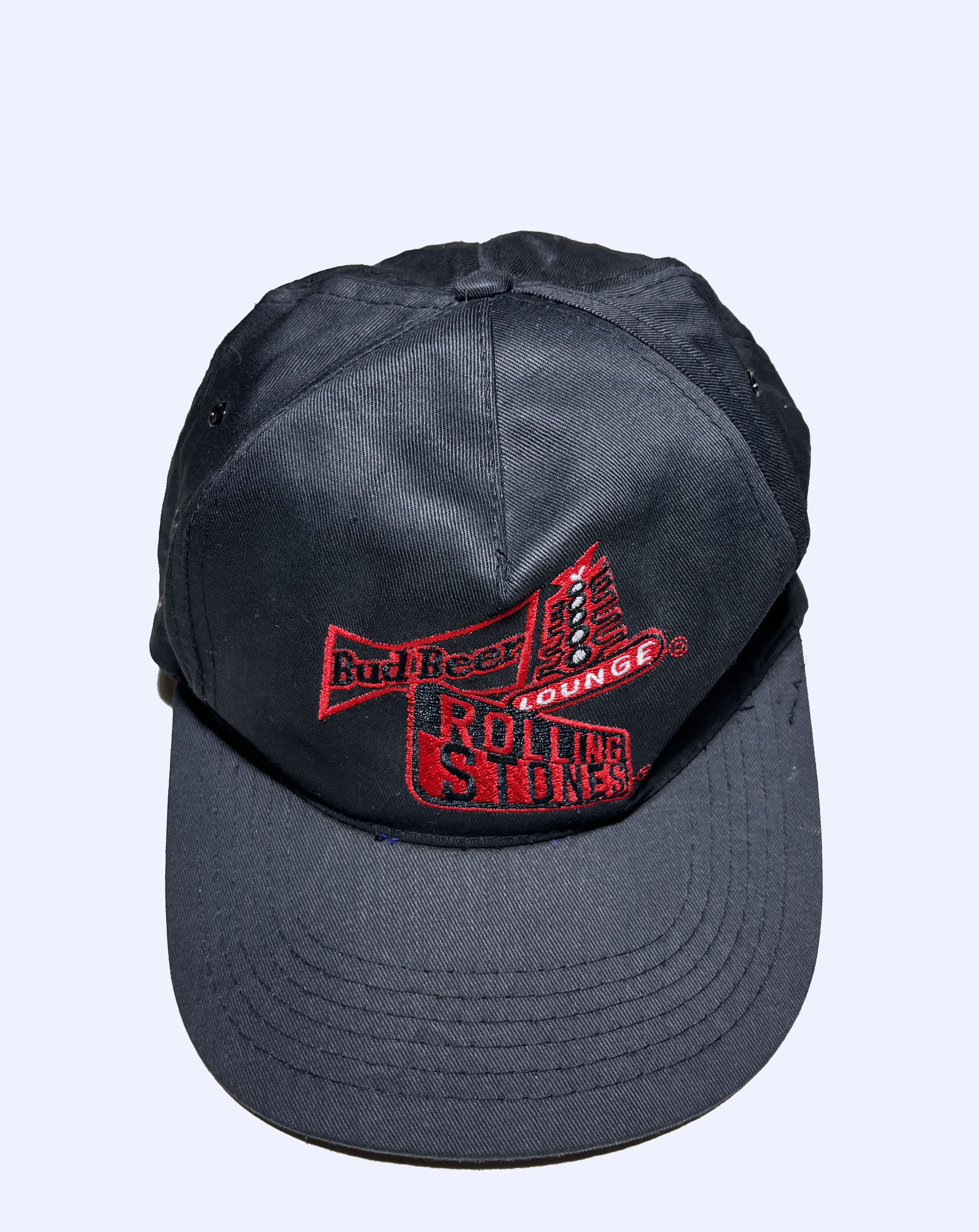 Budweiser Bud Beer Rolling Stones Vintage 90s Rare Trucker Cap Size ONE SIZE - 2 Thumbnail